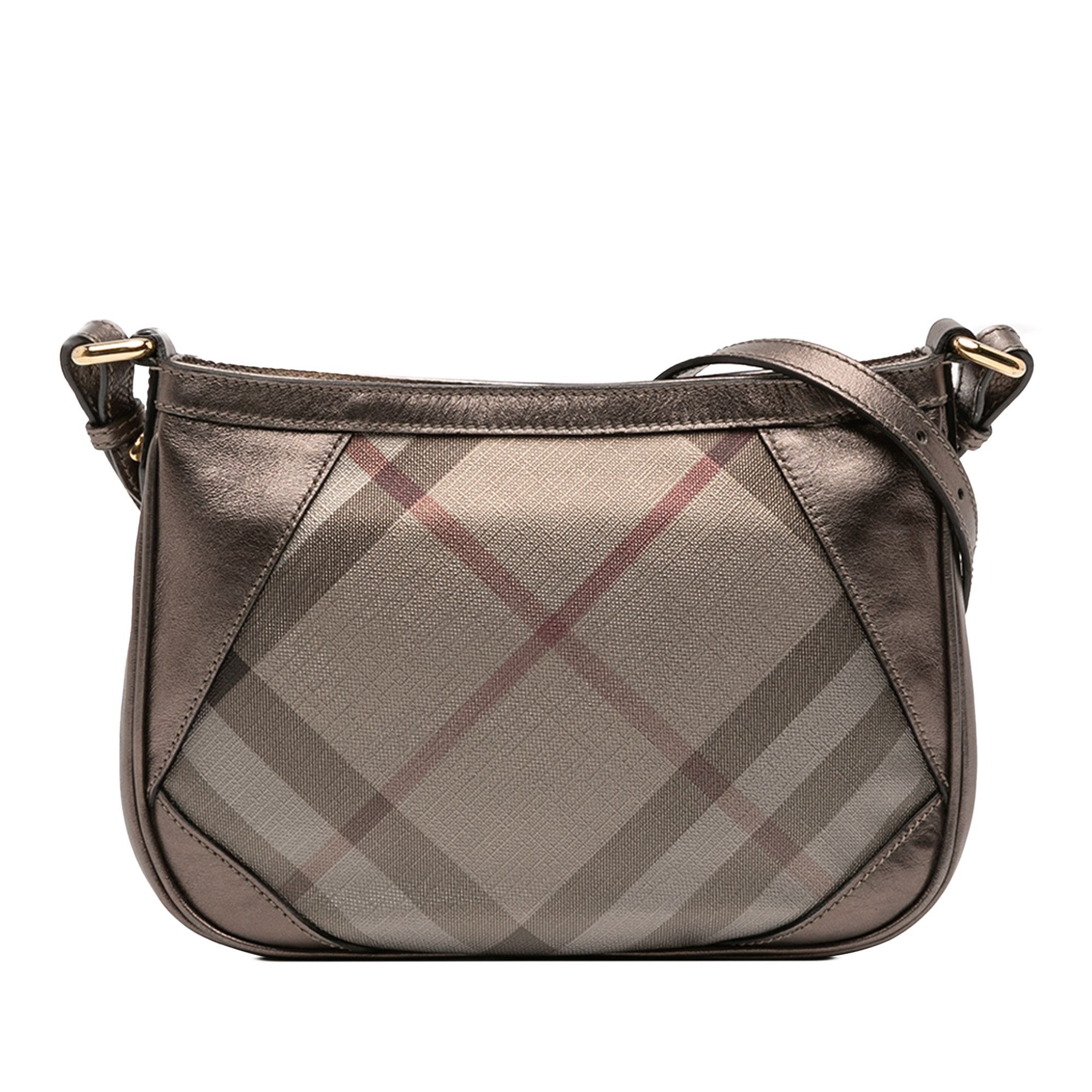 Burberry Burberry Supernova Check Canvas and Metallic Leather Crossbody Size ONE SIZE - 1 Thumbnail