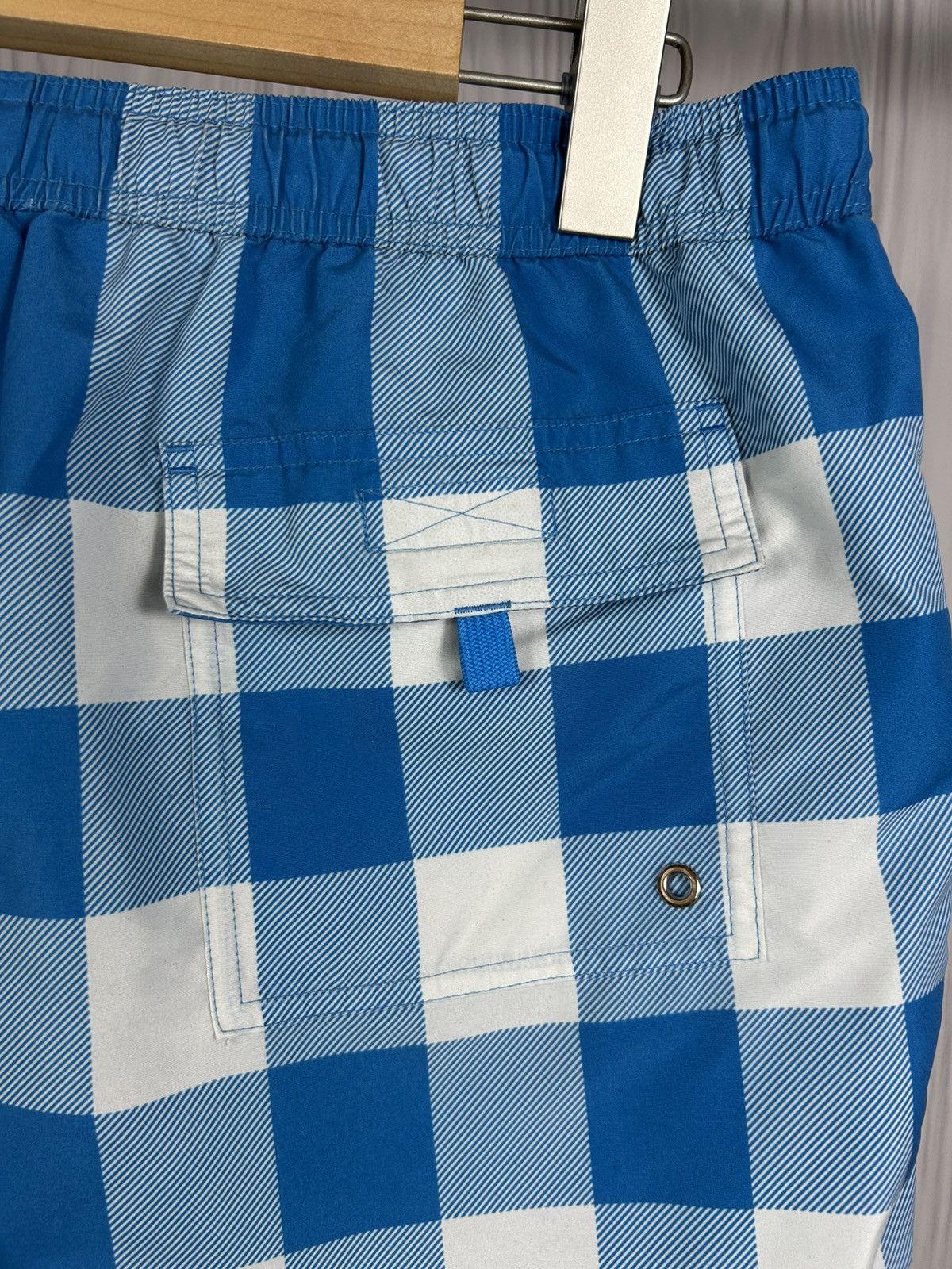 Burberry Burberry Blue Exaggereted Check Pattern Swim Shorts Size L Size US 34 / EU 50 - 9 Thumbnail