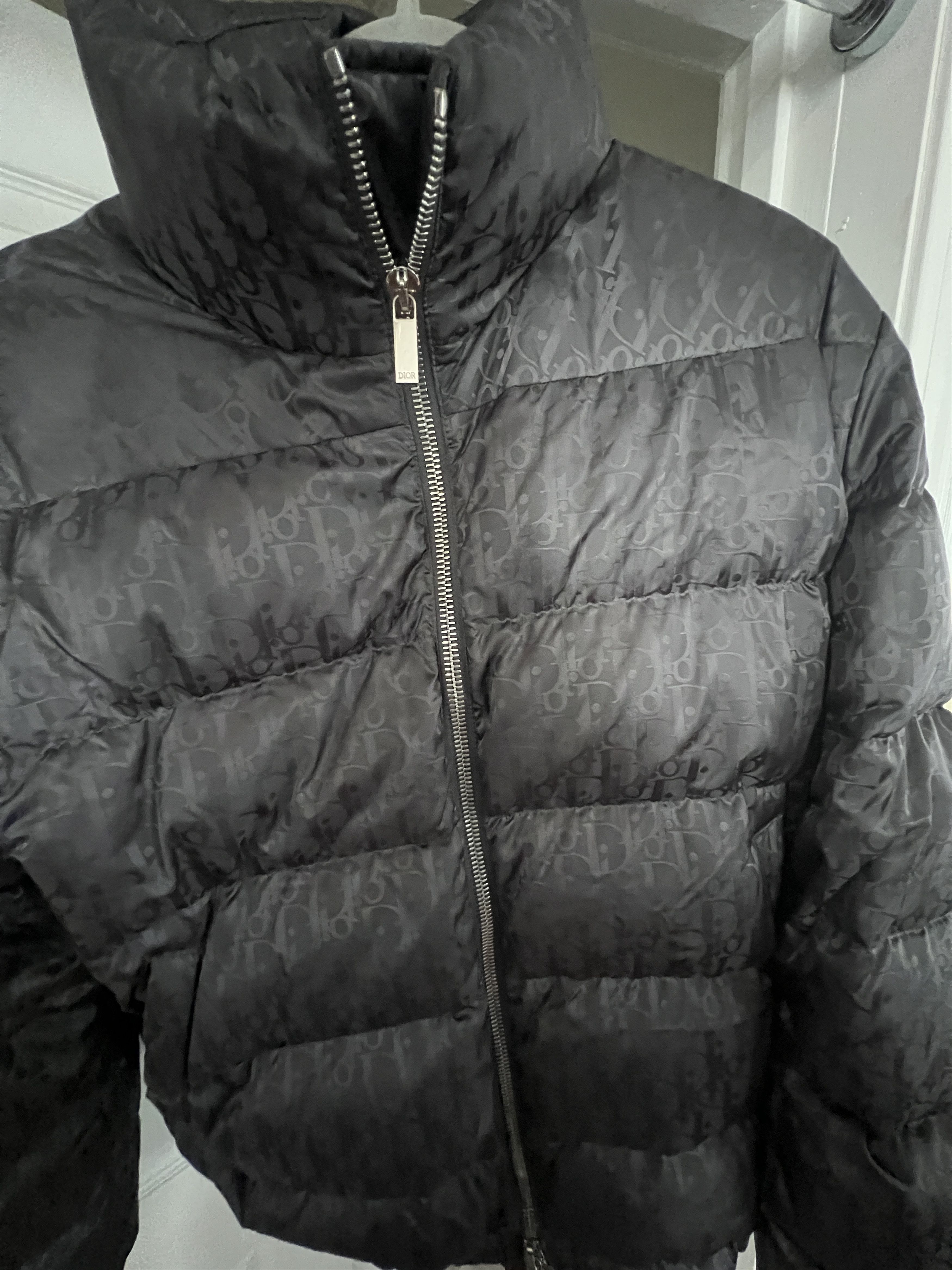 Dior Dior Oblique Down Jacket in Gray Technical Jacquard Size US M / EU 48-50 / 2 - 1 Thumbnail