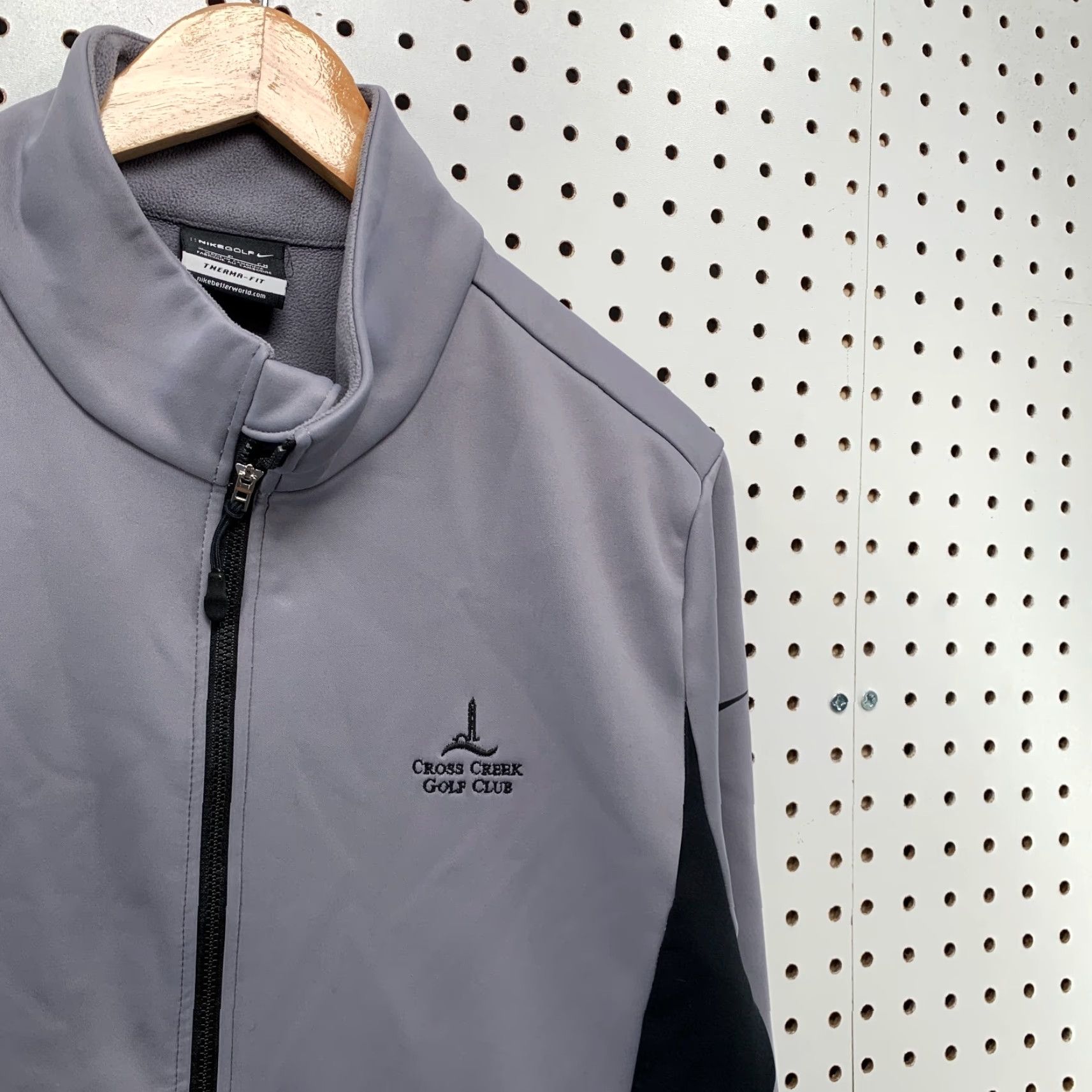 Nike Nike Golf Therma Fit Windbreaker Jacket Gray Mens Small 21x27.5 Cross Creek GC Size US S / EU 44-46 / 1 - 7 Thumbnail