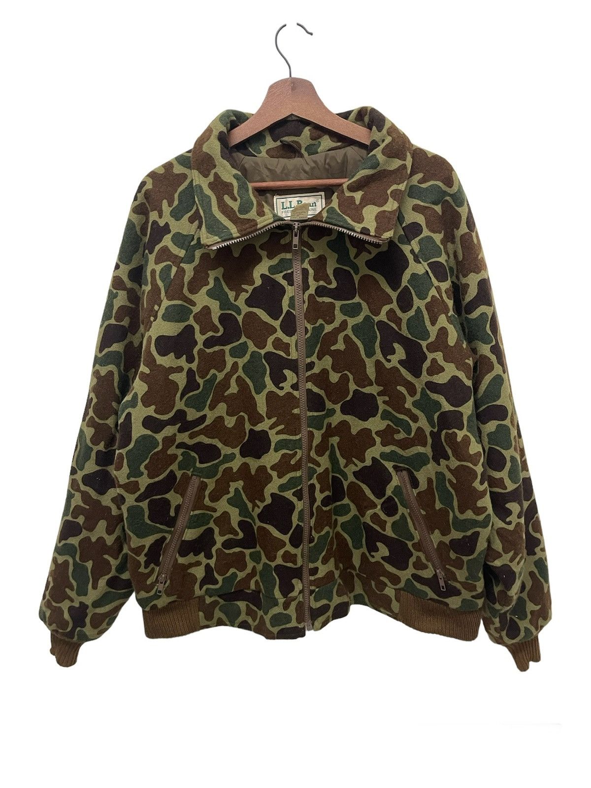 L.L. Bean VINTAGE 80’s LL BEAN DUCK CAMOUFLAGE WOOL Made in USA Size US XL / EU 56 / 4 - 2 Thumbnail