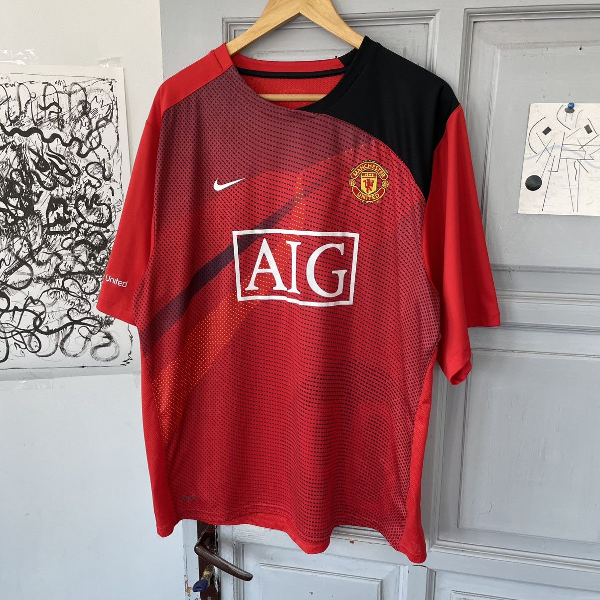 Nike × Vintage Nike Vintage Manchester United Football Jersey 2008-2009 Size US XL / EU 56 / 4 - 3 Thumbnail