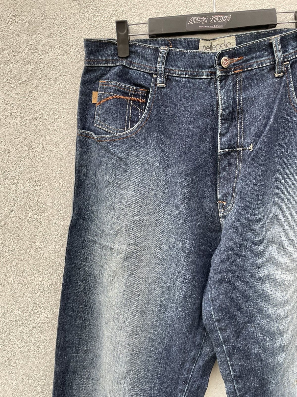 JNCO × Pelle Pelle Vintage Y2K Pelle Pelle Baggy Denim Jeans Size US 35 - 4 Thumbnail
