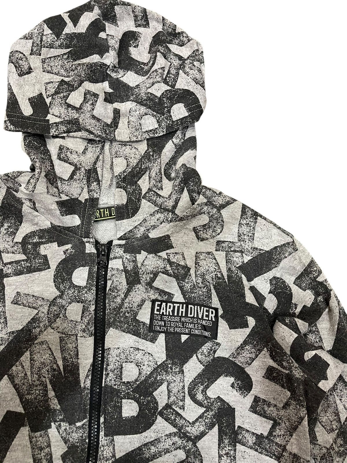 Hysteric Glamour Earth Diver Fullprint Alphabet Light Zipper Hoodie Size US S / EU 44-46 / 1 - 2 Thumbnail