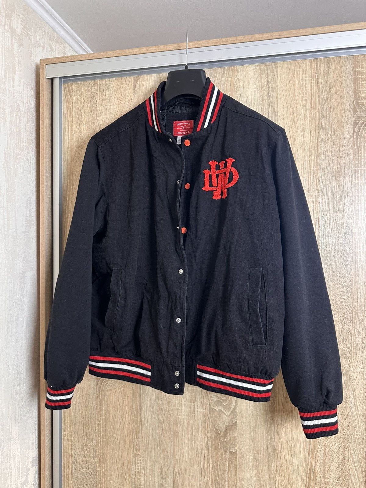 Death Row Records 🔥 RARE Death Wish Coffee Co Skull Jacket Bomber Ed Hardy Y2K Size US L / EU 52-54 / 3 - 4 Thumbnail