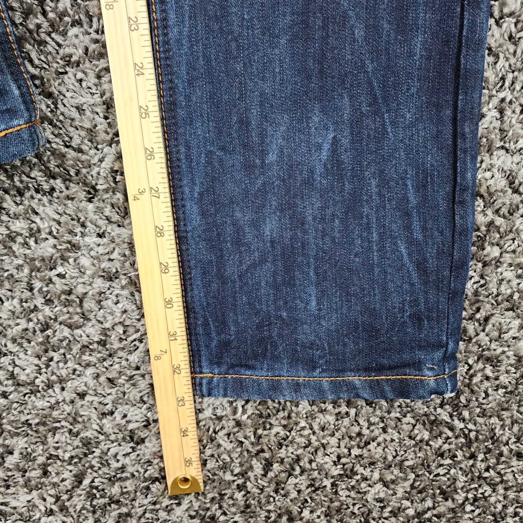 Ring Of Fire VINTAGE Ring Of Fire Jeans Slim Fit Straight Leg Blue Mens 34x33 Blue Denim Jeans Mens Slim Fit 34 33 Men Size US 34 / EU 50 - 5 Thumbnail
