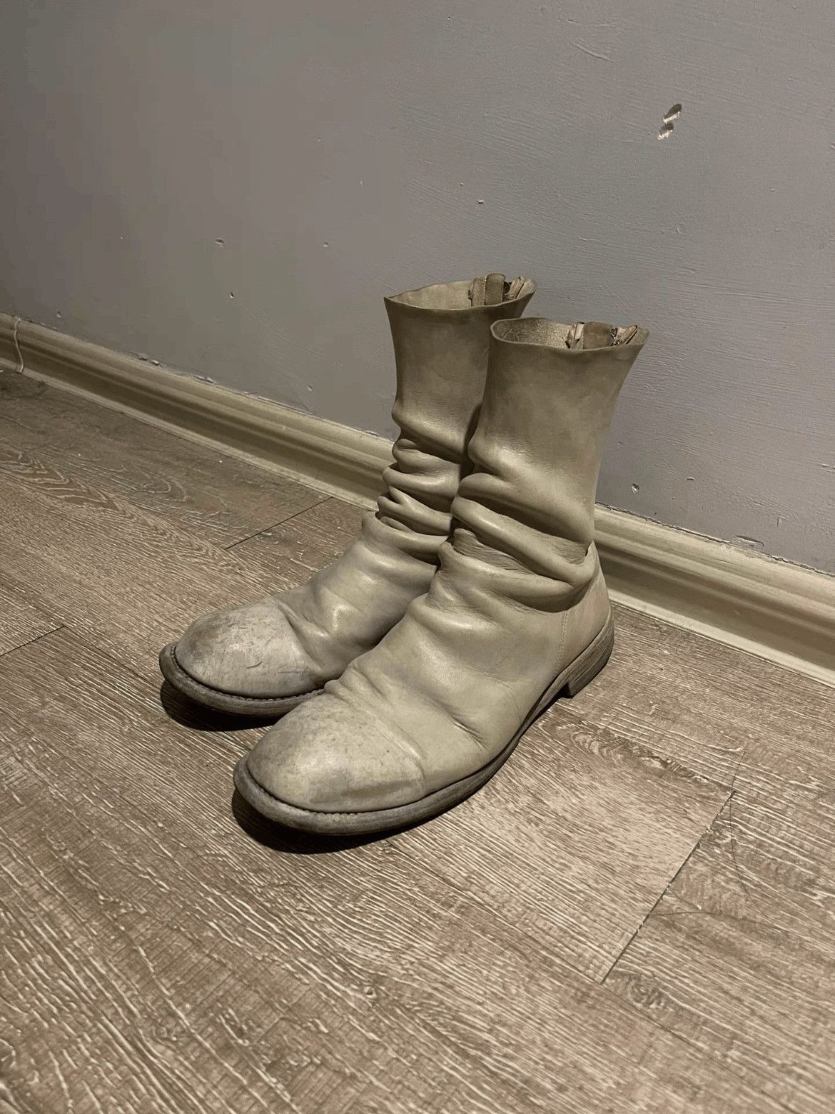 希少 新品 GUIDI 986 Linen Fabric Double Sole 986 Linen Boot