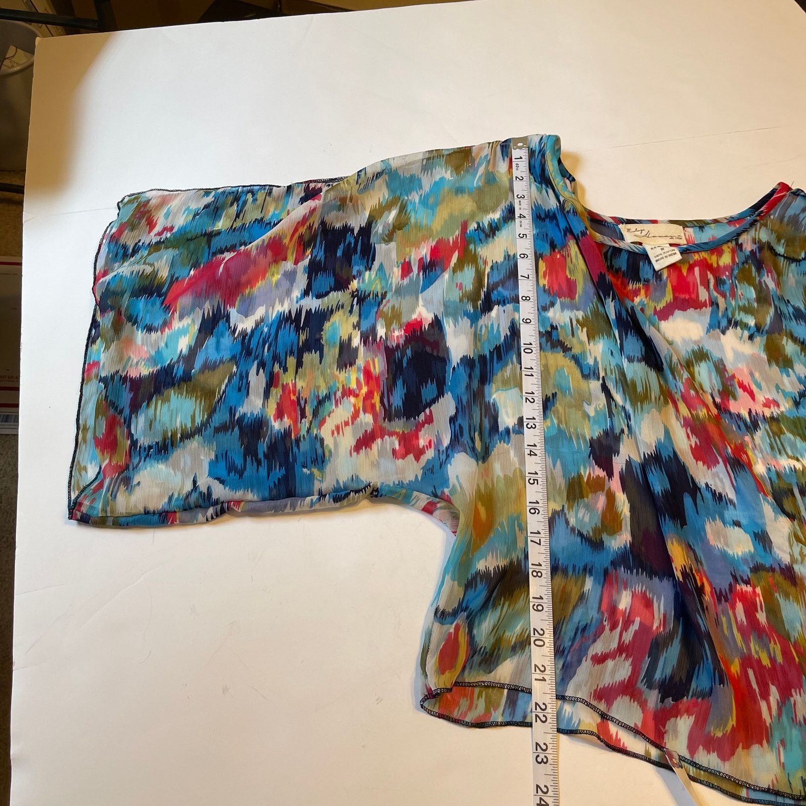 Vintage Havana Vintage Havana Sheer Floral Rayon Blouse, M Size M / US 6-8 / IT 42-44 - 5 Thumbnail
