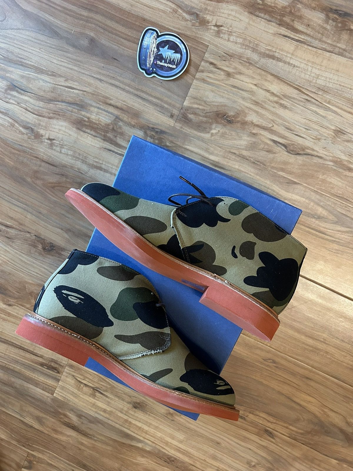 Bape NEW Bape x Mark Mcnairy Green Camo Shoes Size US 9 / EU 42 - 4 Thumbnail
