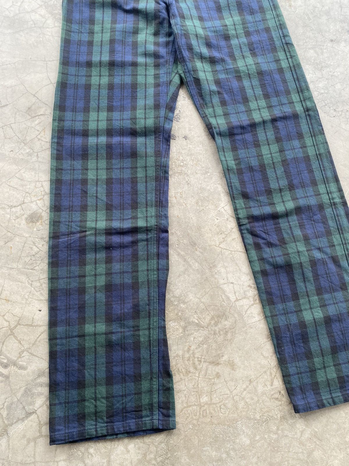Beams Plus × Hysteric Glamour × Tornado Mart Vintage Beams Boy Japan Tartan Plaid Jeans p177 Size US 31 - 2 Thumbnail