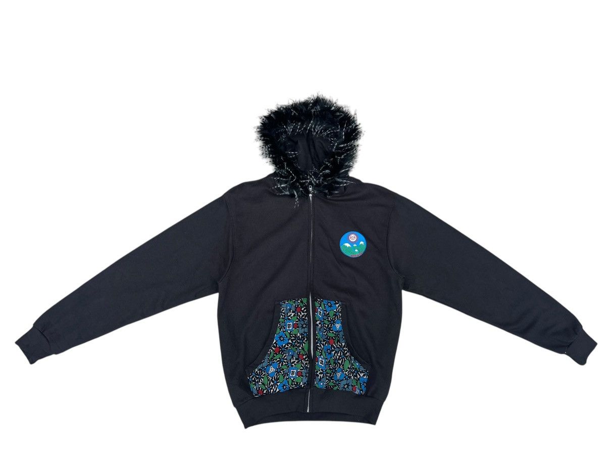 Vintage Vintage ANNA SUI Made in Usa Faux Fur Hoodie Sweater Size US S / EU 44-46 / 1 - 2 Thumbnail