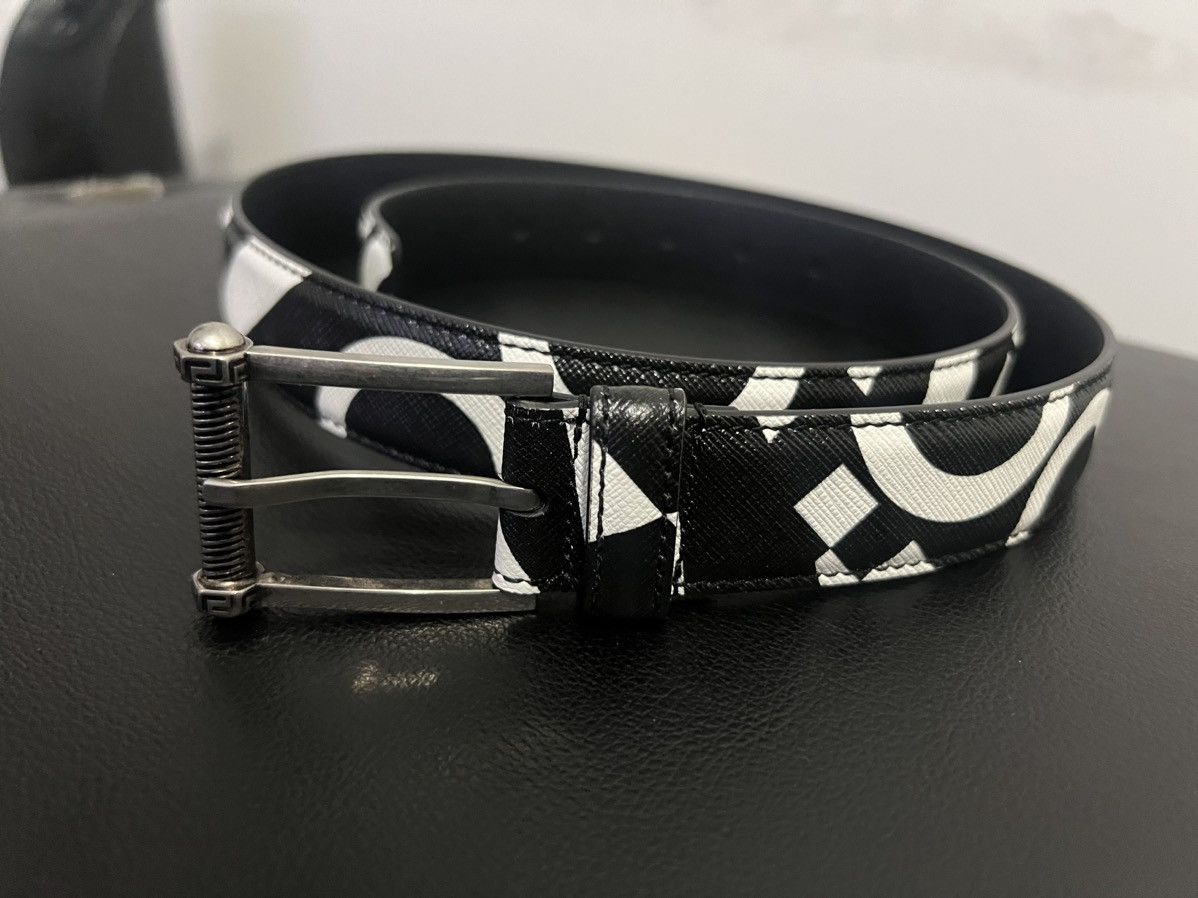 Versace Versace Saffiano Belt Size 32 - 1 Thumbnail