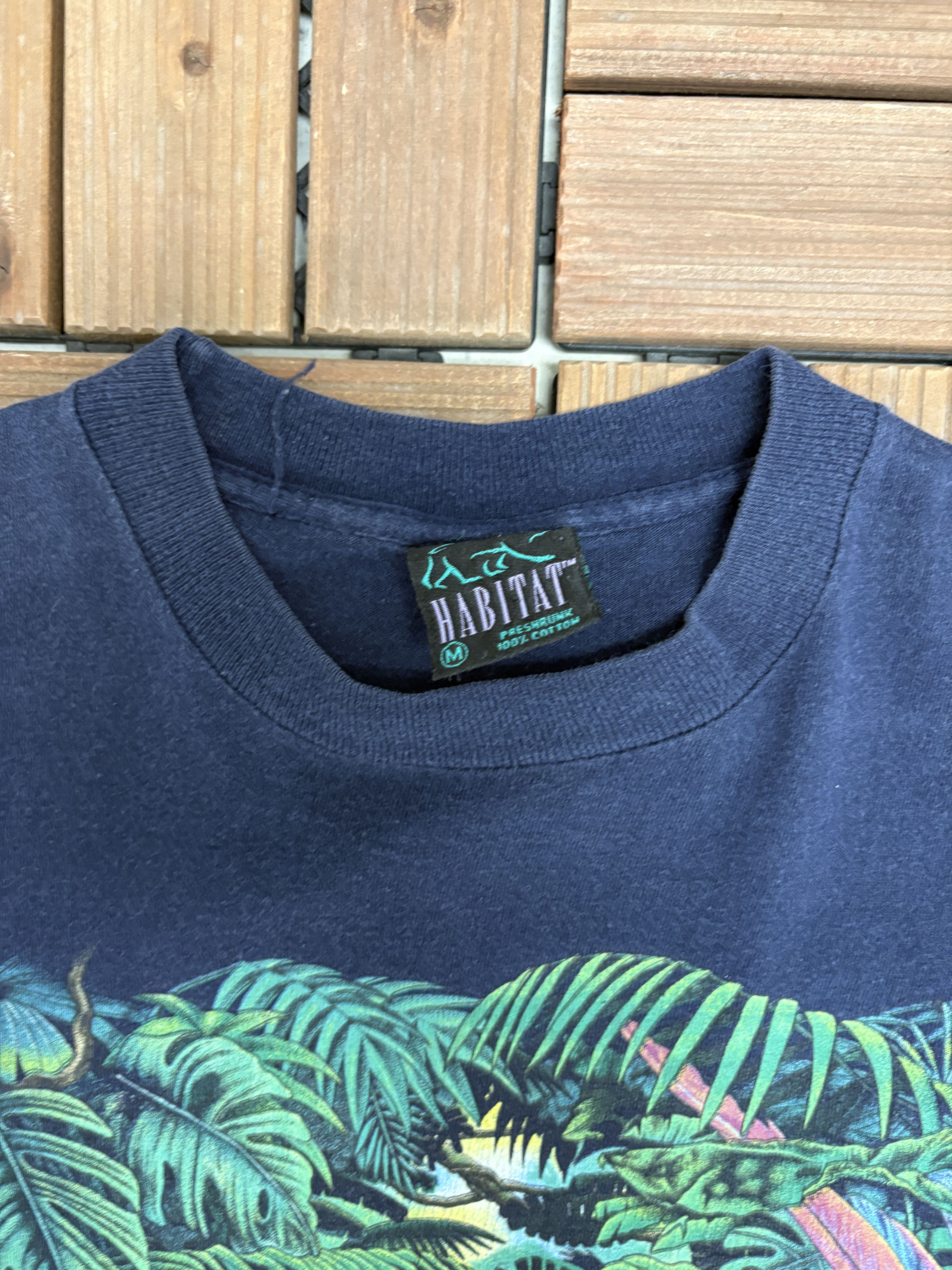 Vintage Wake Up To The Rainforest Vintage Blue T-Shirt Tee Size US M / EU 48-50 / 2 - 6 Thumbnail