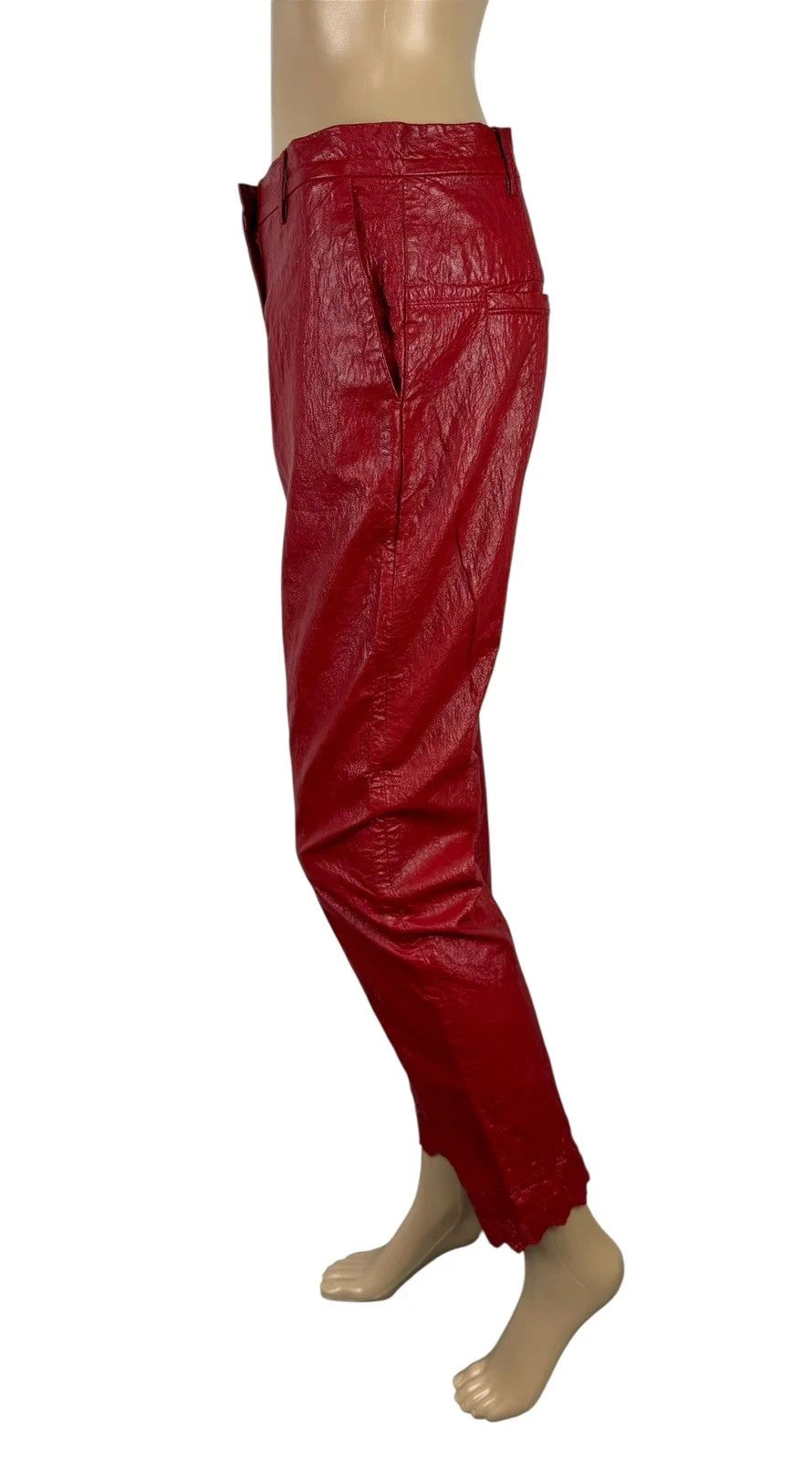 Other Philosophy Di Lorenzo Serafini Faux Leather Trousers Size 27" / US 4 / IT 40 - 7 Thumbnail