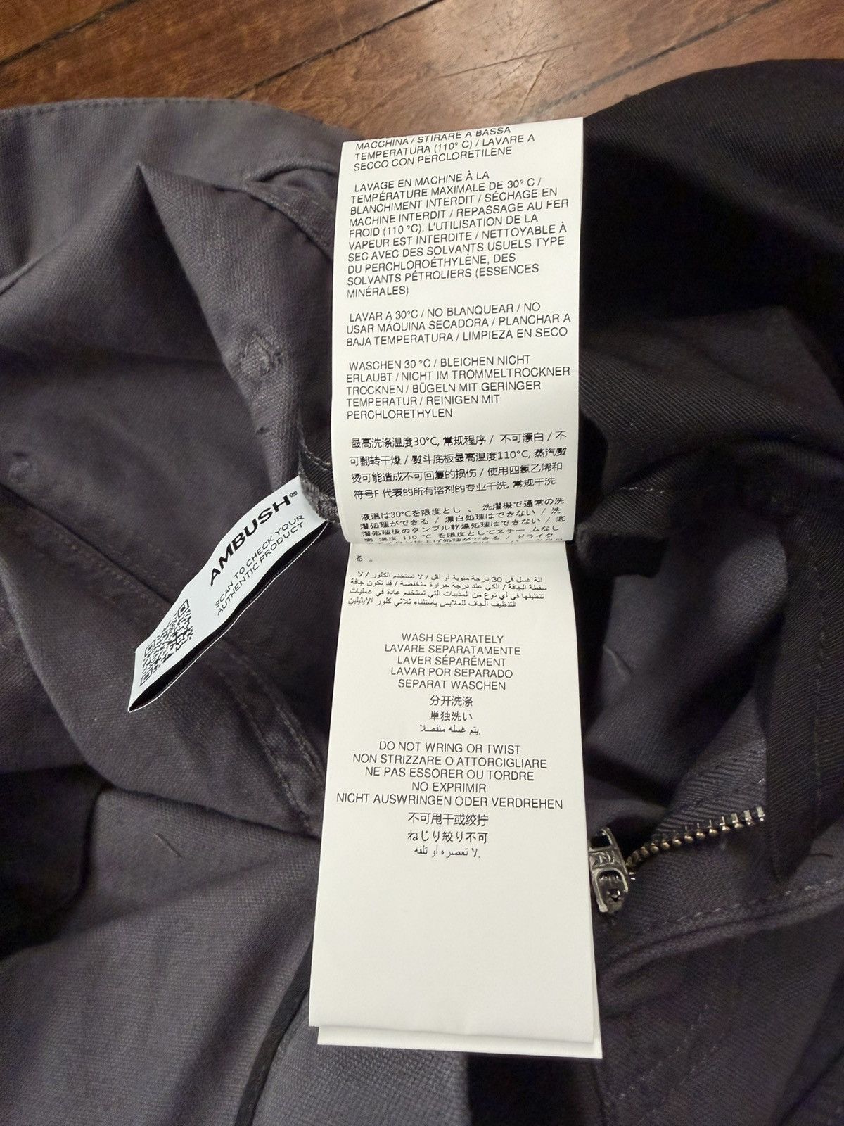 Ambush Design $1k Multi-pocket, wide-leg cotton cargo pants, Large, Italy Size US 34 / EU 50 - 18 Thumbnail