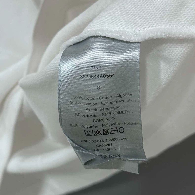 Dior Dior Logo Embroidered Short Sleeve T-2505 Size S / US 4 / IT 40 - 6 Thumbnail