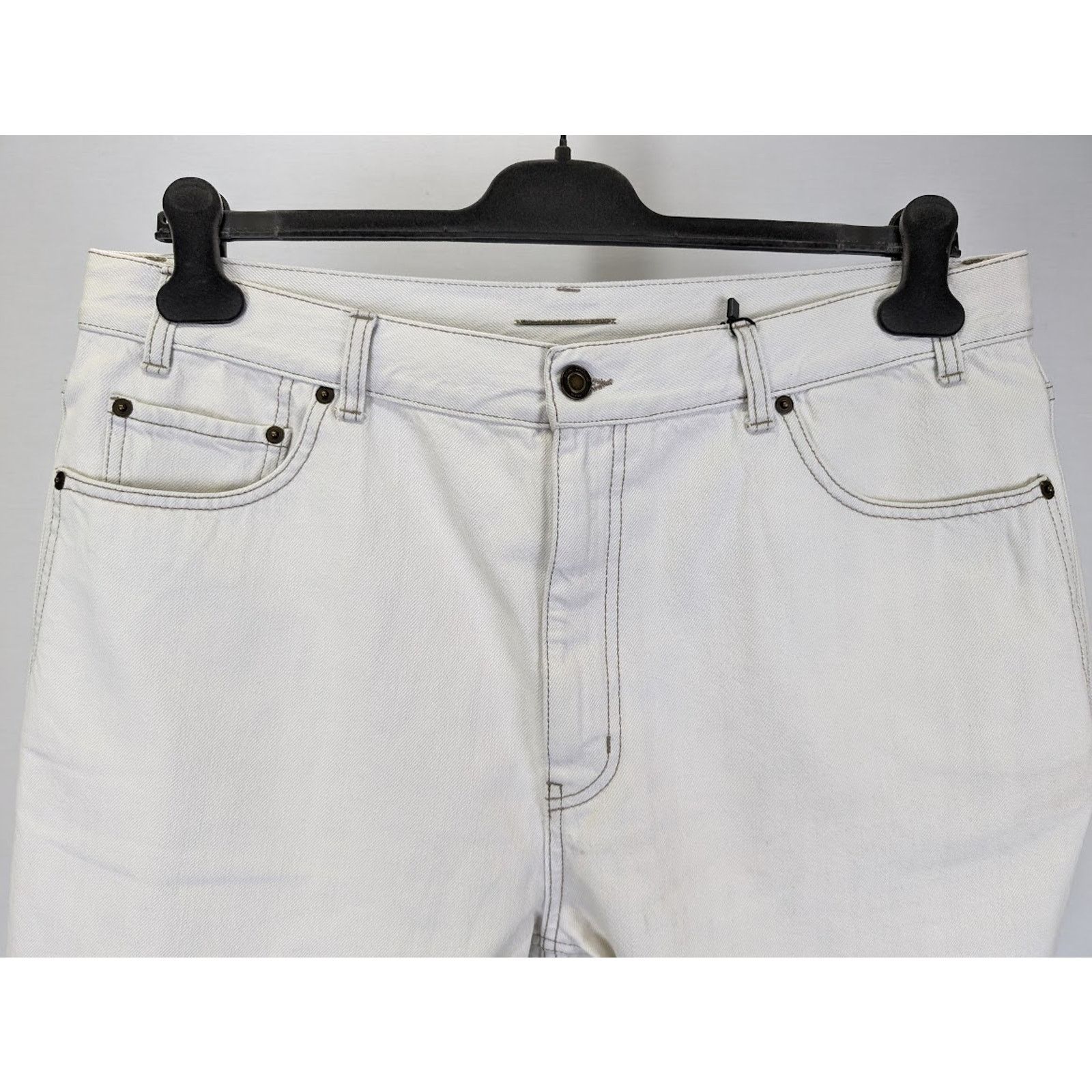 Saint Laurent Paris o1rshd1 Baggy Shorts Tigh LE in Off-White Size US 36 / EU 52 - 8 Thumbnail
