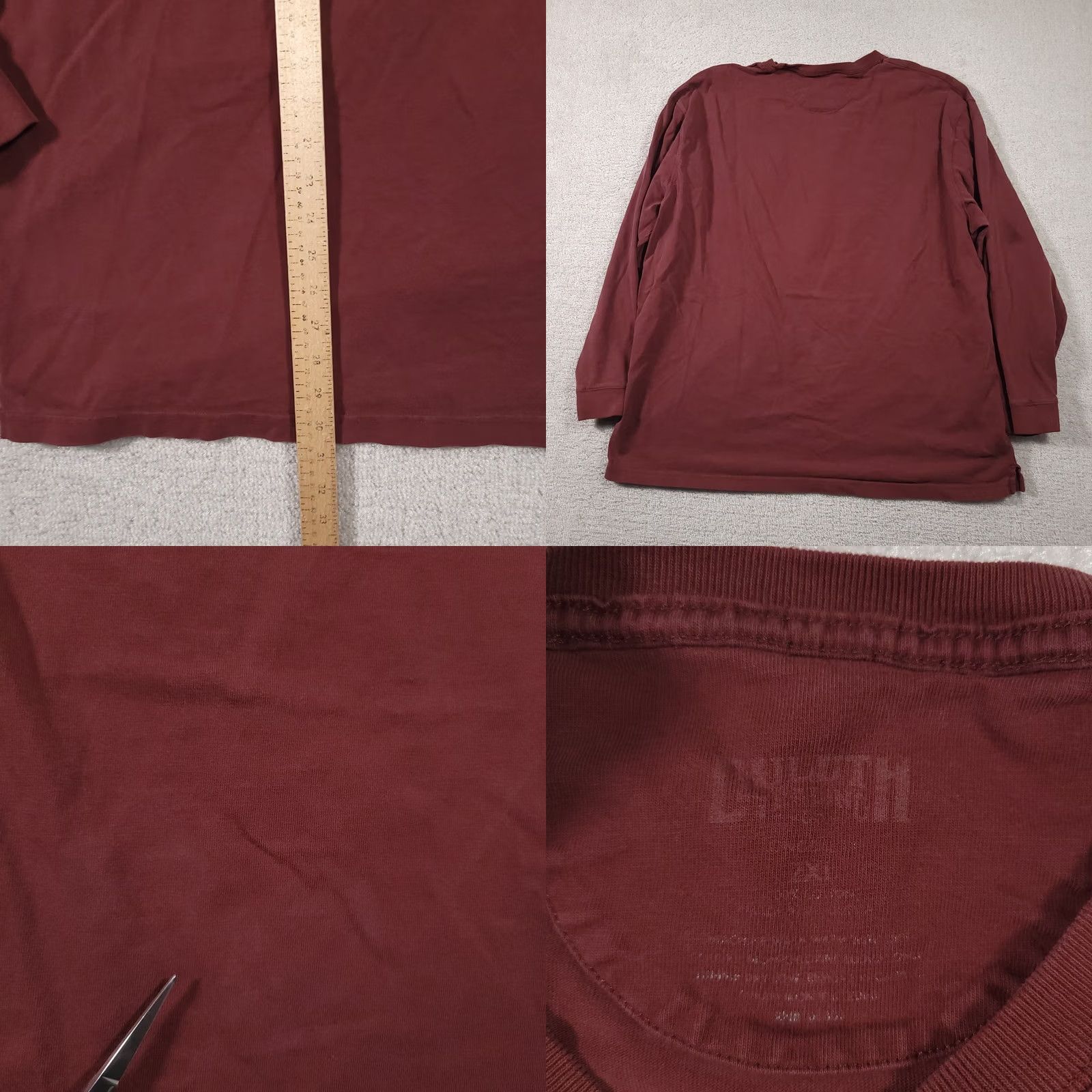 Duluth Trading Company Duluth Trading Company Shirt Mens 2XL Red Long Sleeve Grunge Workwear Pocket Size US XXL / EU 58 / 5 - 9 Thumbnail