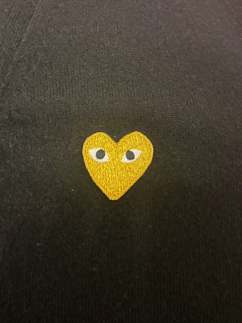 Comme des Garcons Comme Des Garcons Classic Black V-Neck Gold Heart Cardigan Size US M / EU 48-50 / 2 - 5 Thumbnail