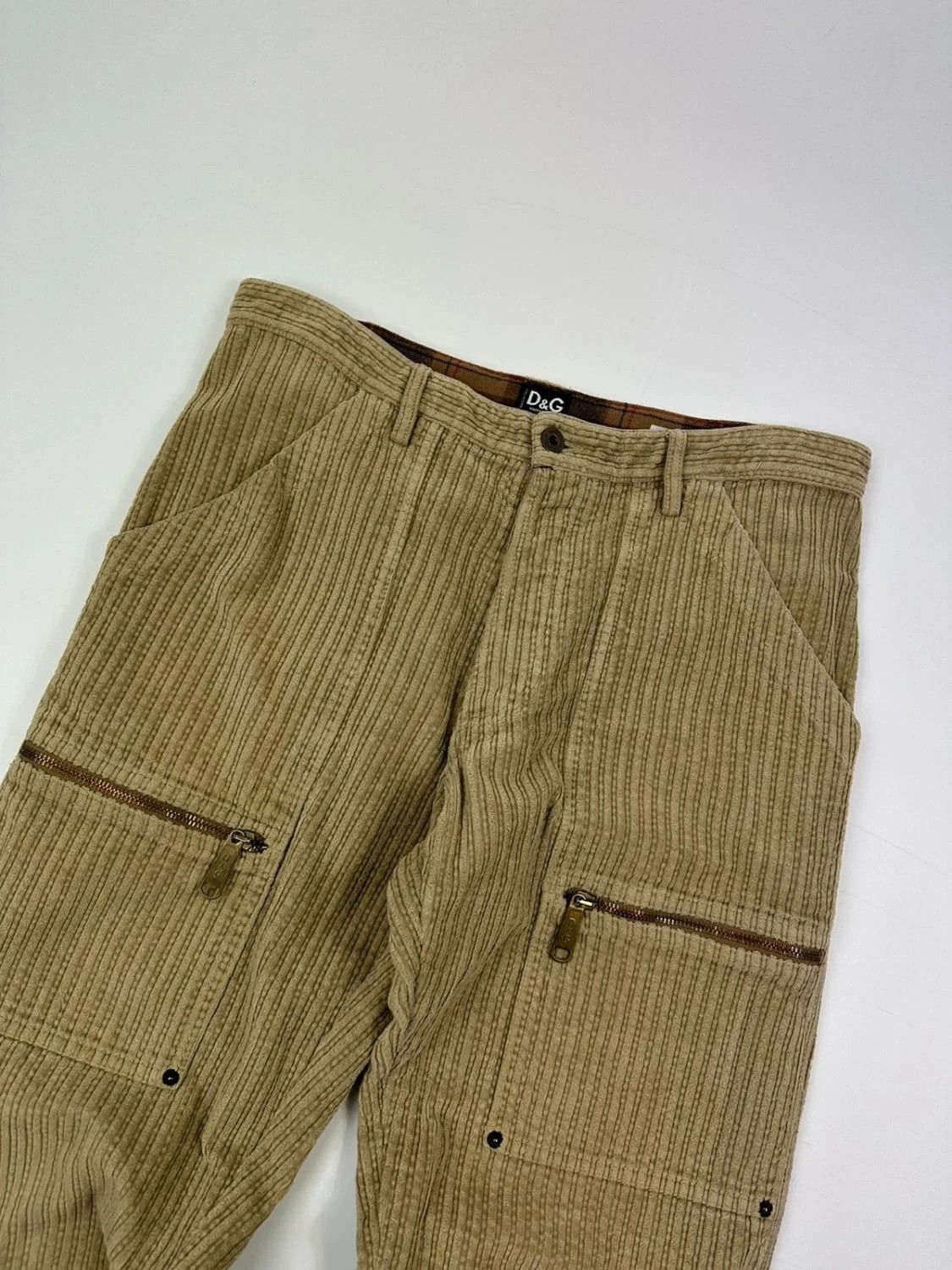 Dolce & Gabbana Dolce Gabbana 00´’s Corduroy Cargo Pants Size US 38 / EU 54 - 2 Thumbnail
