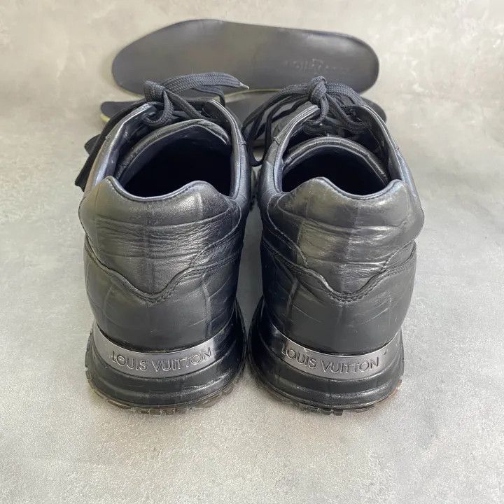 Louis Vuitton Louis Vuitton Black Crocodile Leather Low-top Sneakers -250 Size US 9 / EU 42 - 3 Thumbnail