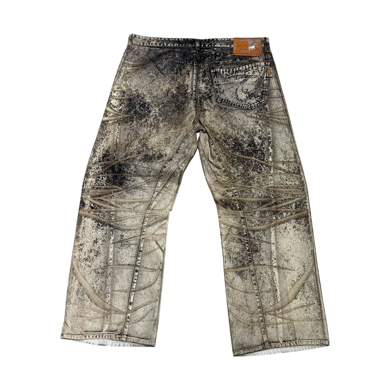 PDF PDF Saggy Brown Denim Pants Size 38 Size US 38 / EU 54 - 3 Thumbnail