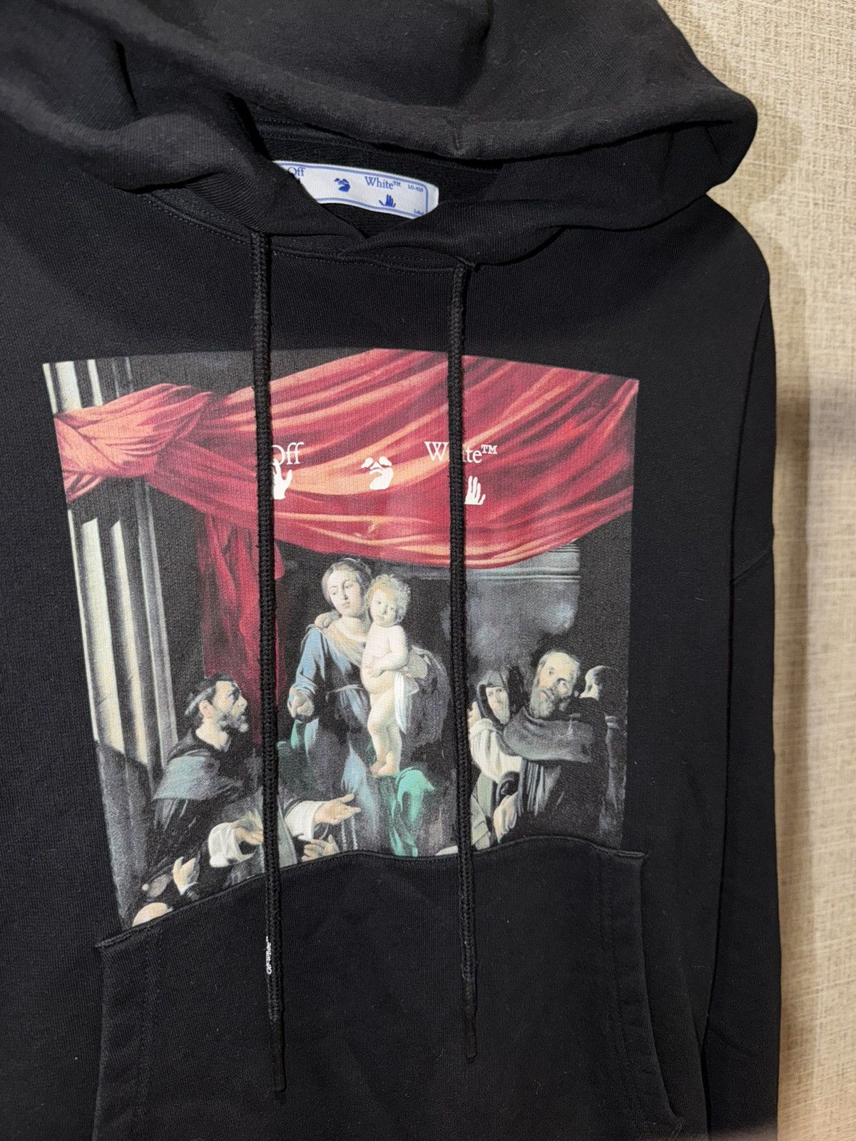 Off-White OFF WHITE CARAVAGGIO PAINTING BLACK HOODIE Size US S / EU 44-46 / 1 - 3 Thumbnail