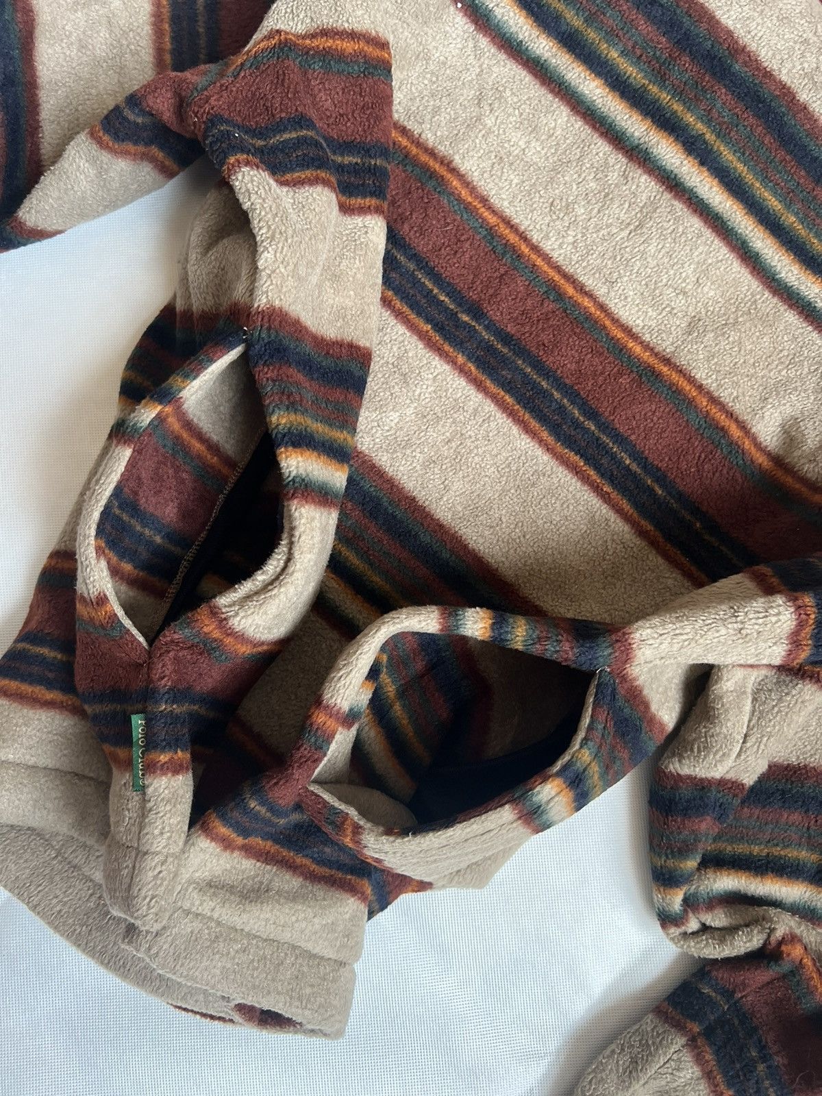 Beverly Hills Polo Club Vintage Polo Club Brown Striped Fleece Size US M / EU 48-50 / 2 - 11 Thumbnail