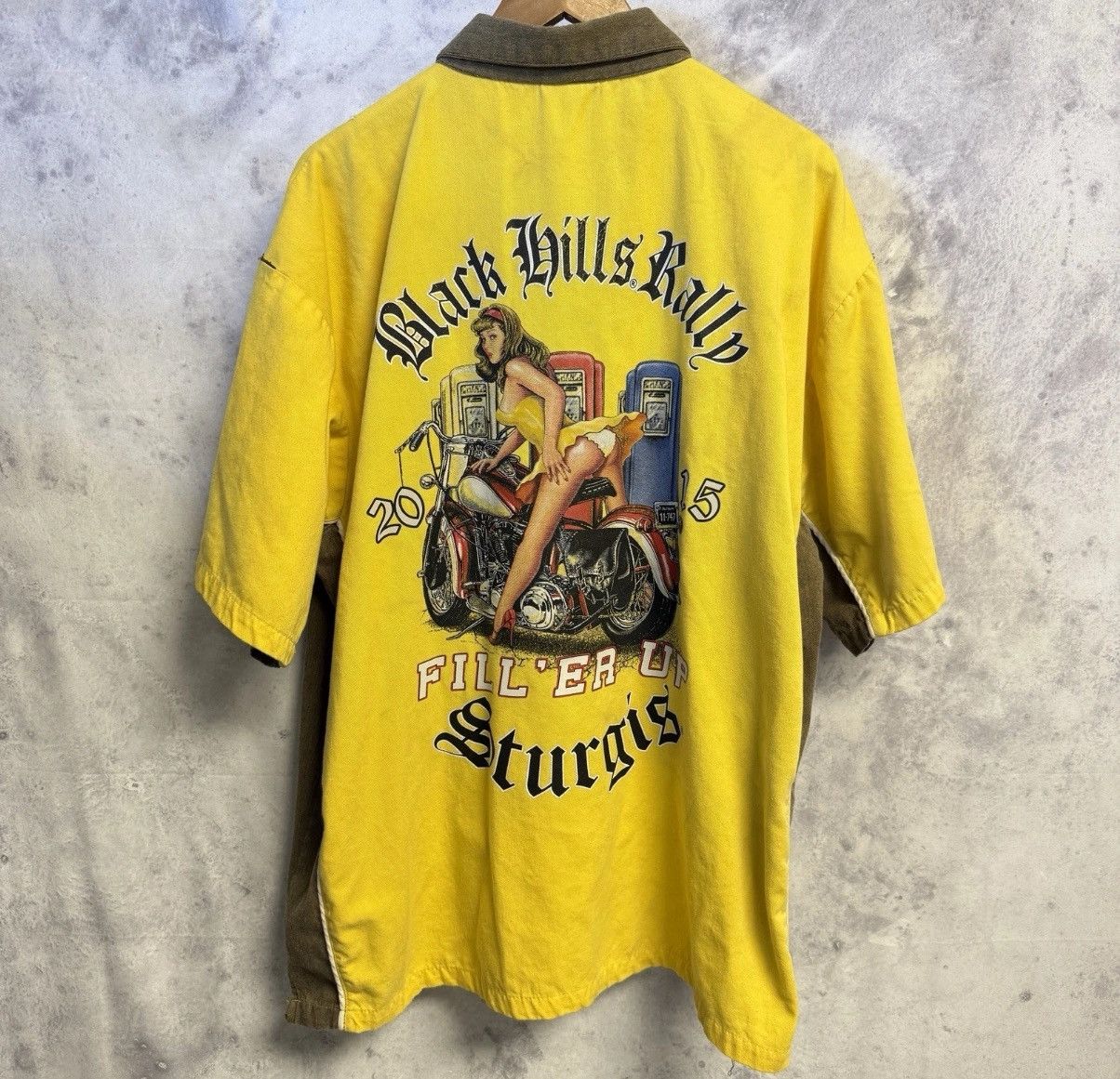 Vintage Vintage Black Hills Rally Sturgis Shirt Mens 2XL 28.5x30 Yel Size US XXL / EU 58 / 5 - 1 Thumbnail
