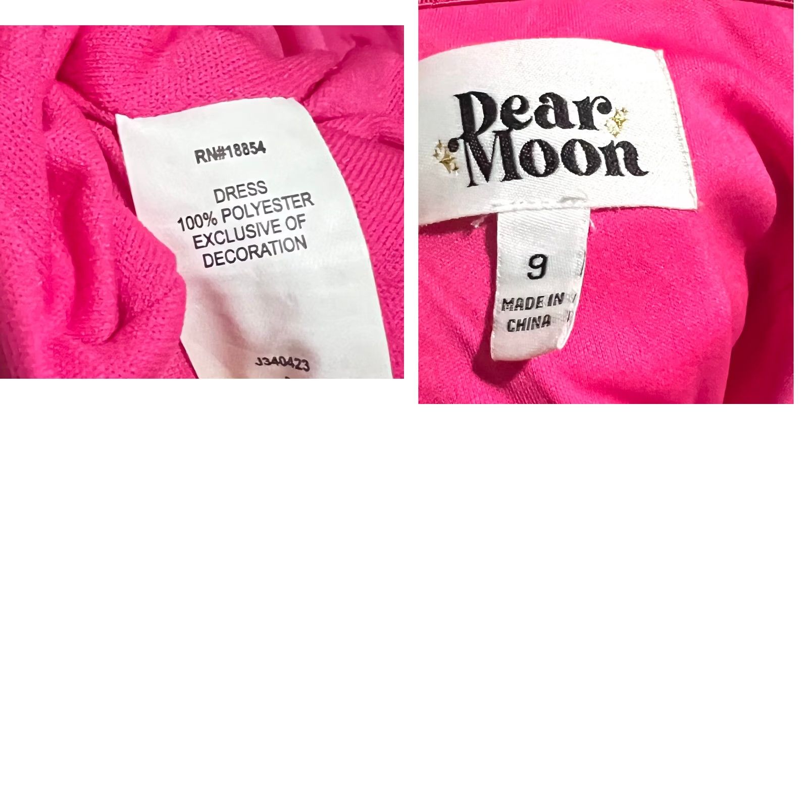 Vintage Dear Moon Hot Pink Tulle Strapless Hi Low Dress Sleeveless Sz 9 Women Formal Party/Cocktail Maxi Dress Size M / US 6-8 / IT 42-44 - 8 Thumbnail