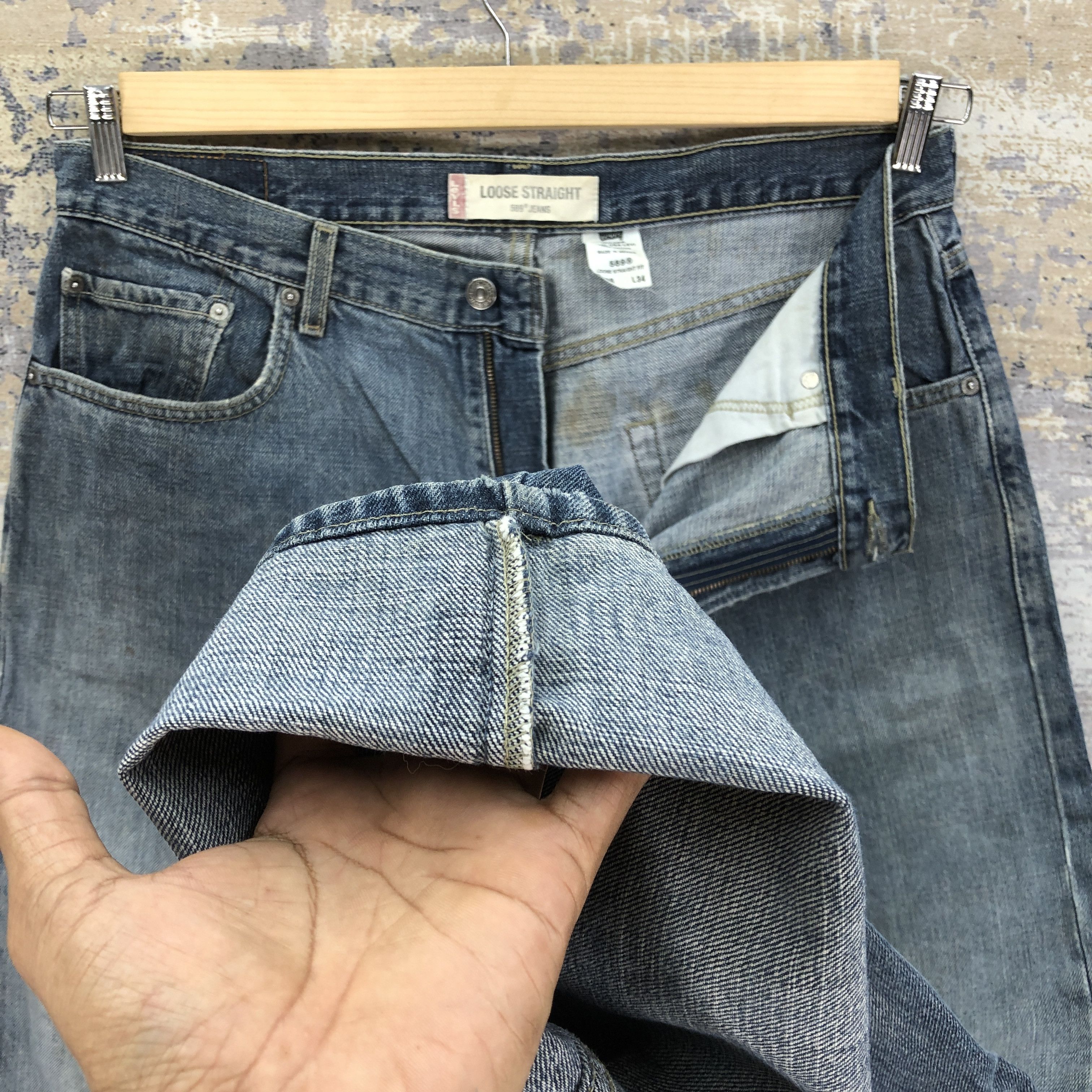 Levi's × Vintage Vintage Y2K Levis 569 Baggy Loose Jeans Levi's Faded Denim Size US 36 / EU 52 - 10 Thumbnail