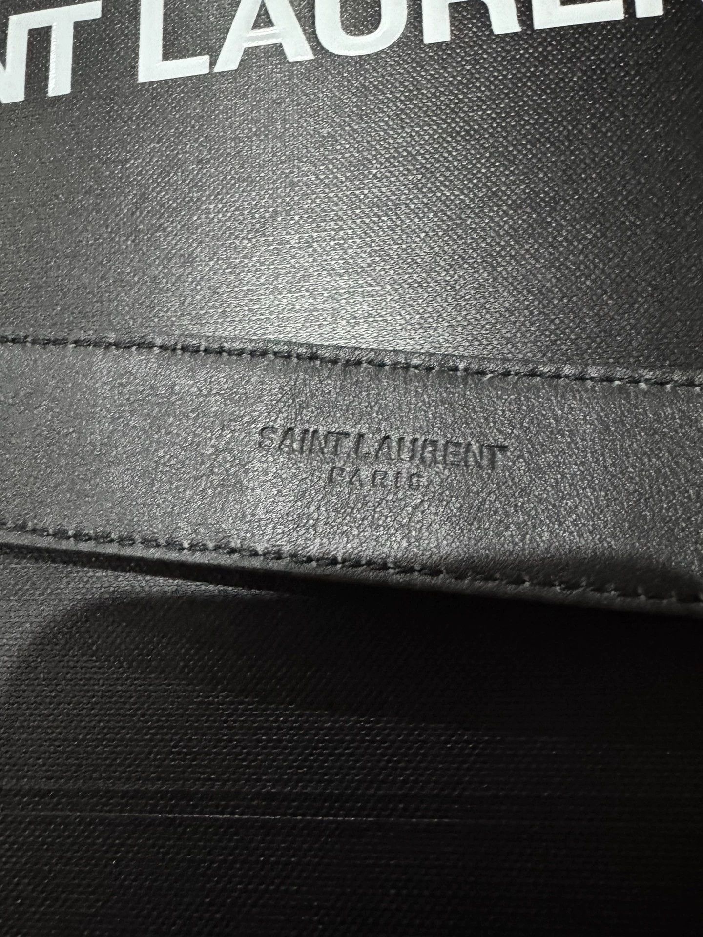 Saint Laurent Paris Saint Laurent YSL runway new embossed leather belt Size ONE SIZE - 3 Thumbnail