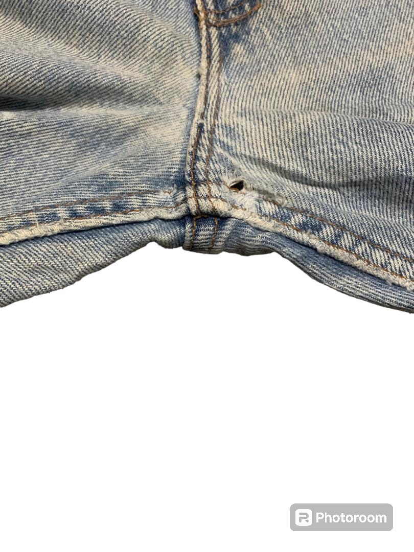 Levi's Vintage 90s Levis 505 Regular Faded Blue Jeans Distressed Size US 31 - 10 Thumbnail