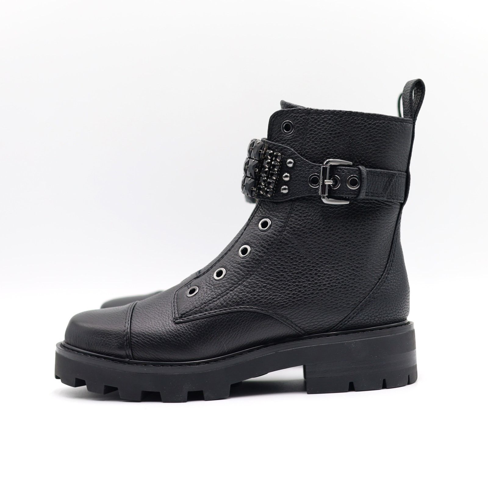 Karl Lagerfeld Karl Lagerfeld Paris Women Buckled Combat Booties Size 9.5M Size US 9.5 / IT 39.5 - 7 Thumbnail