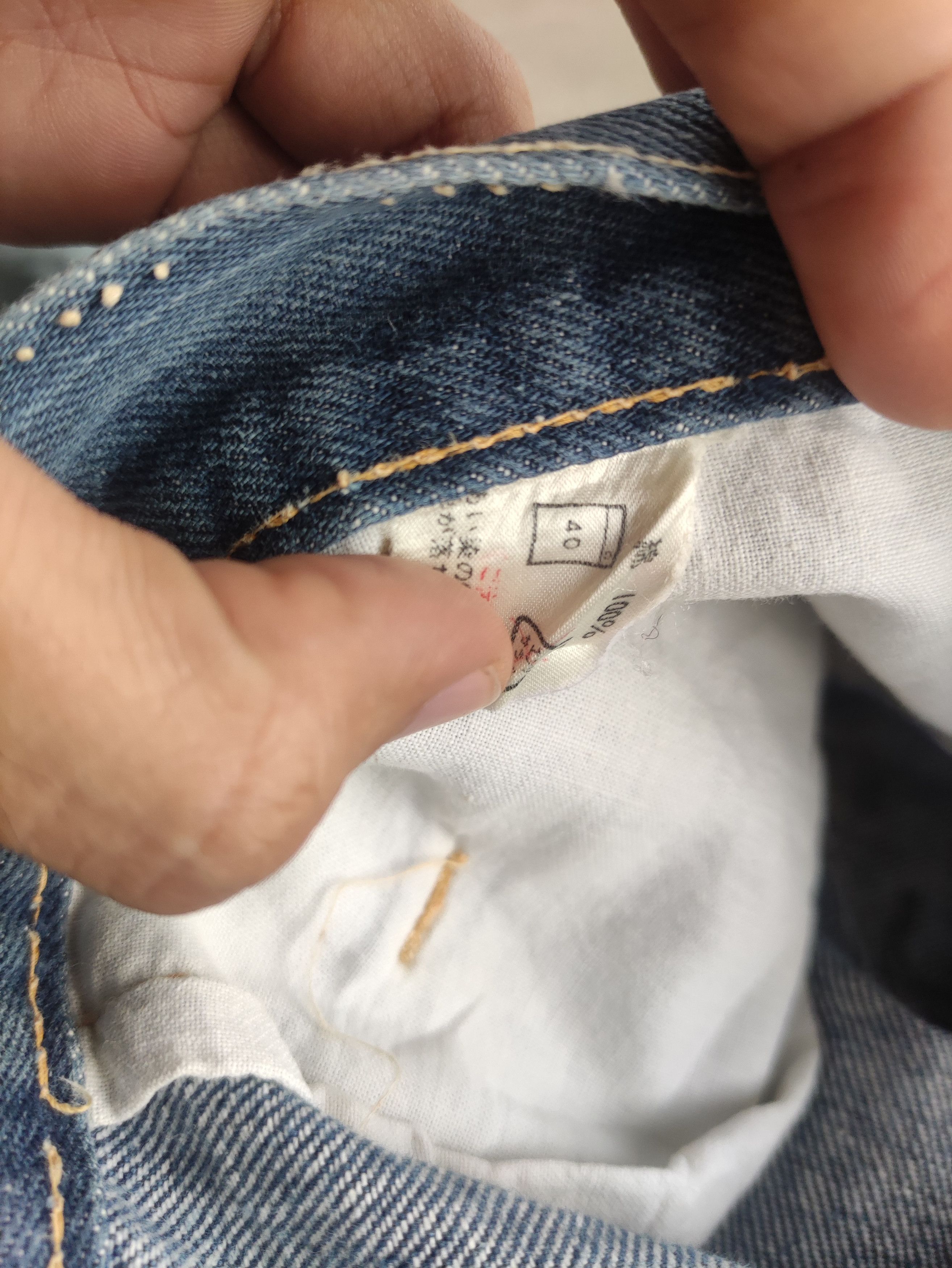 Japanese Brand Vintage Japanese Jean Distressed Faded Denim Size US 32 / EU 48 - 7 Thumbnail