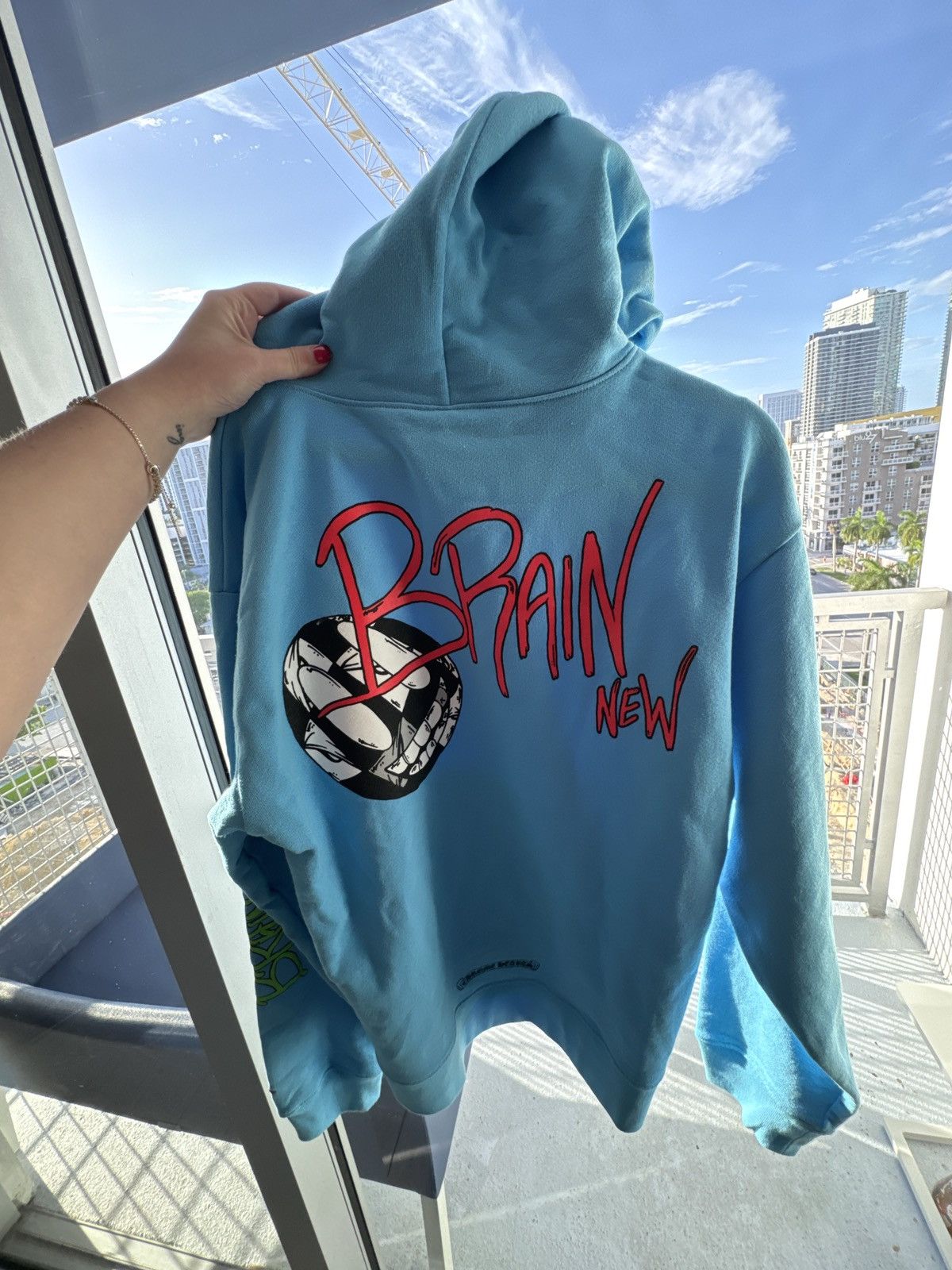 CHH Chrome Heart Hoodie Crowe Mattyboy graffiti terry pure cotton main image 1