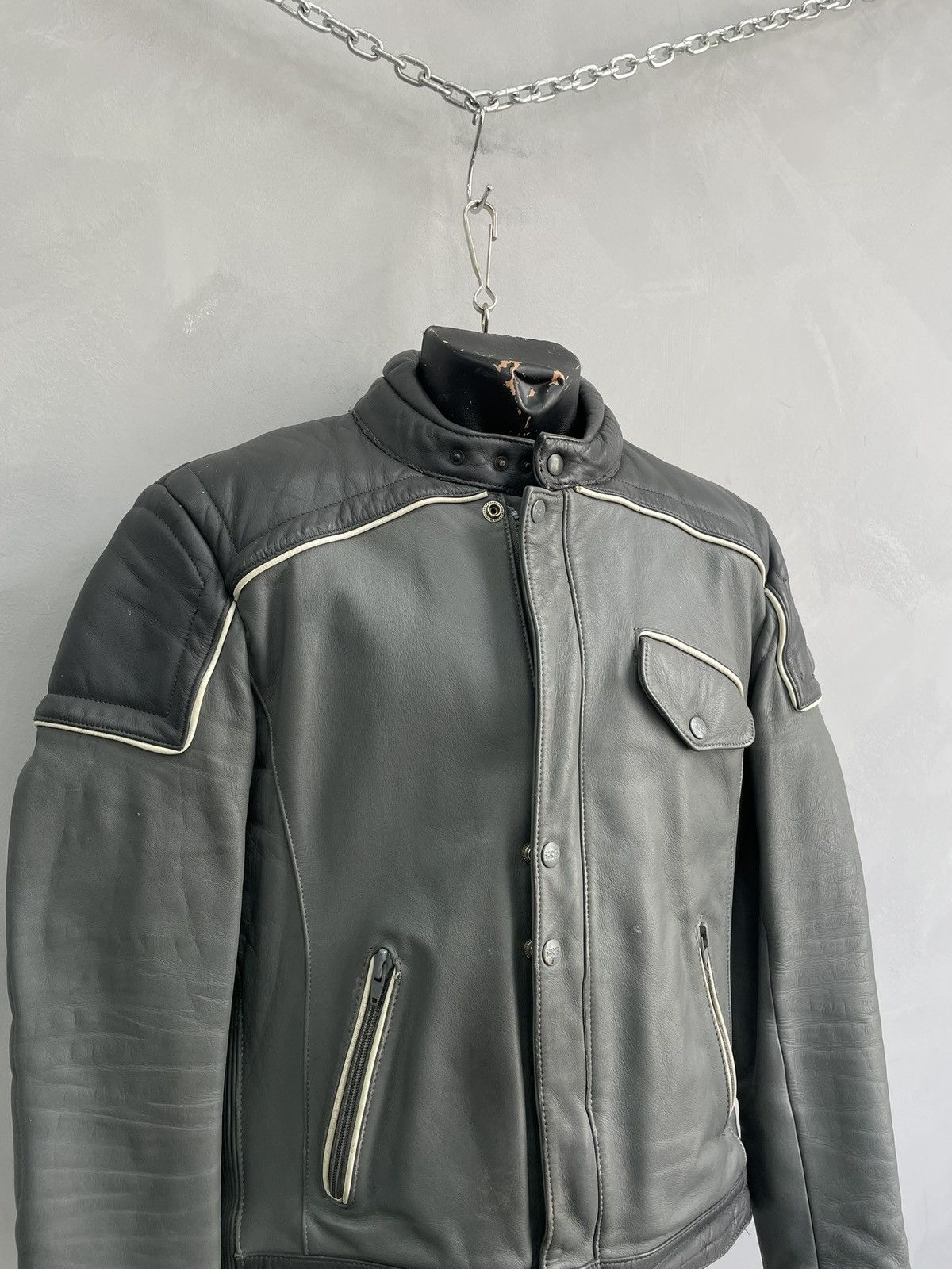 Genuine Leather Leather racing moto y2k marlboro style jacket Size US L / EU 52-54 / 3 - 2 Thumbnail