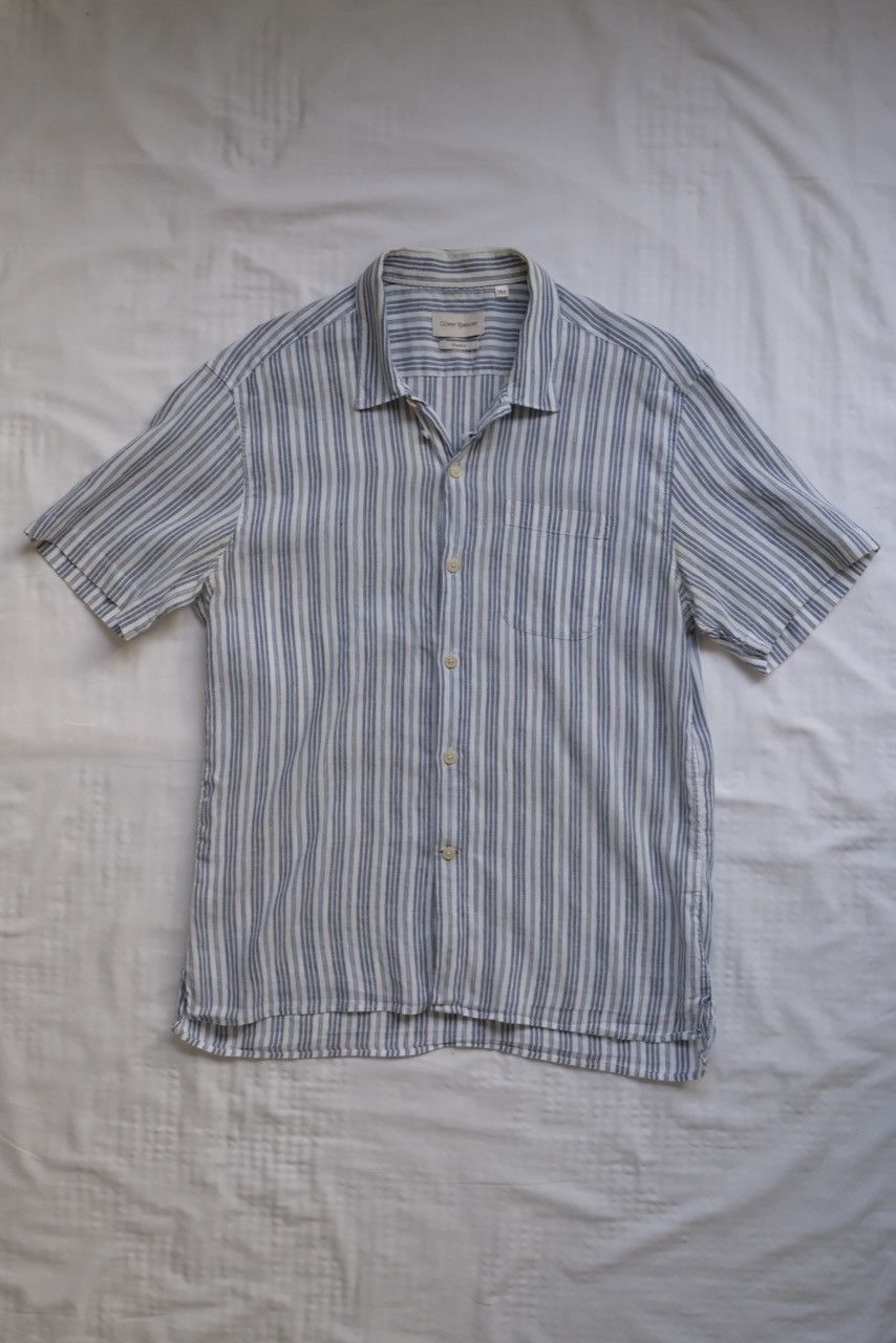Oliver Spencer Oliver Spencer Striped Linen Shirt Size US L / EU 52-54 / 3 - 1 Thumbnail