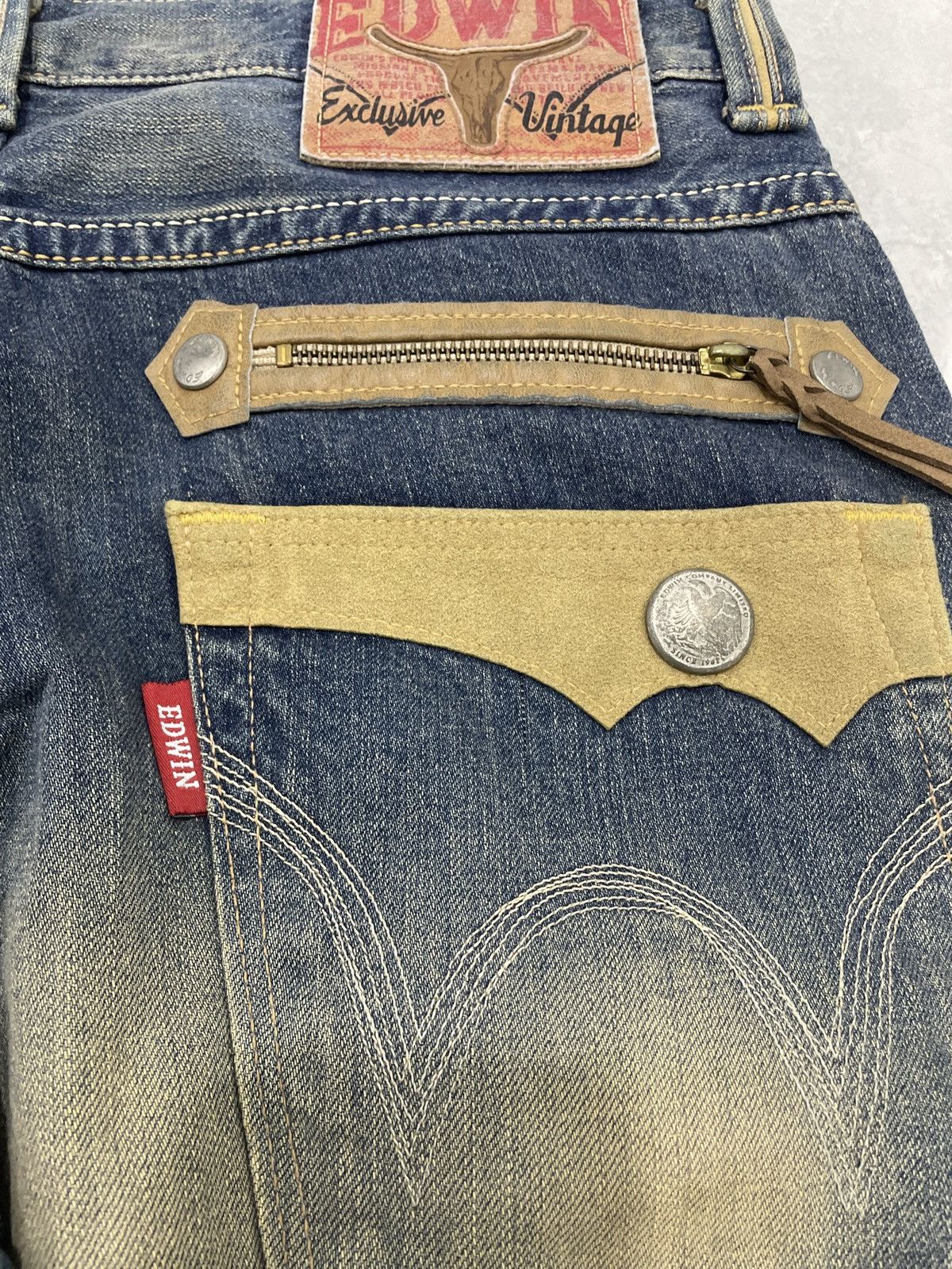 Edwin VINTAGE EDWIN 483XVS VINTAGE SYLE DENIM PANT BORO WIDELEG Size US 34 / EU 50 - 14 Thumbnail