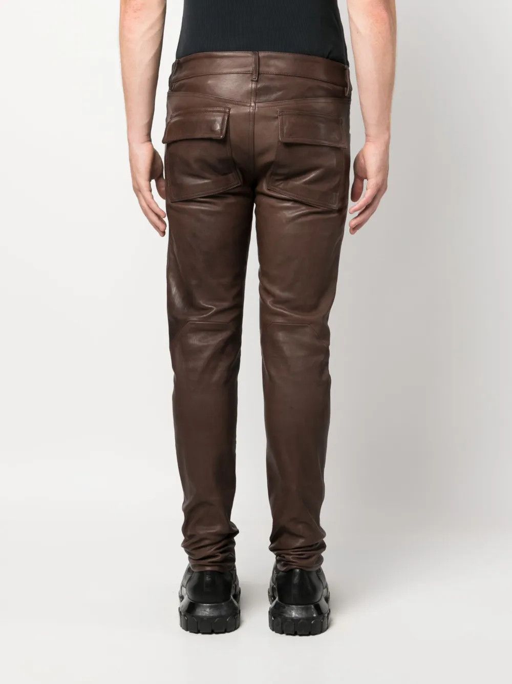 Rick Owens o1y0325 Casual Pant in Brown Size US 32 / EU 48 - 4 Thumbnail