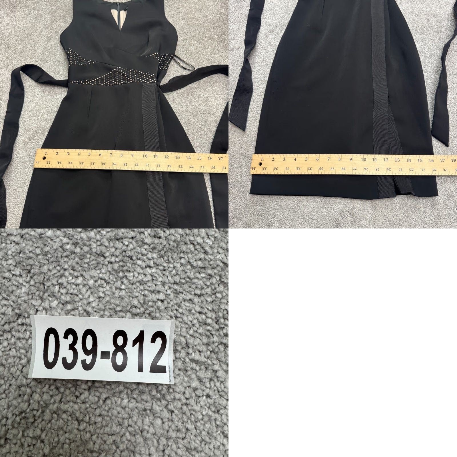 Karen Millen Karen Millen Knee Length Cut Out Pencil Sheath Dress Womens 4 Black Sleeveless Size S / US 4 / IT 40 - 9 Thumbnail