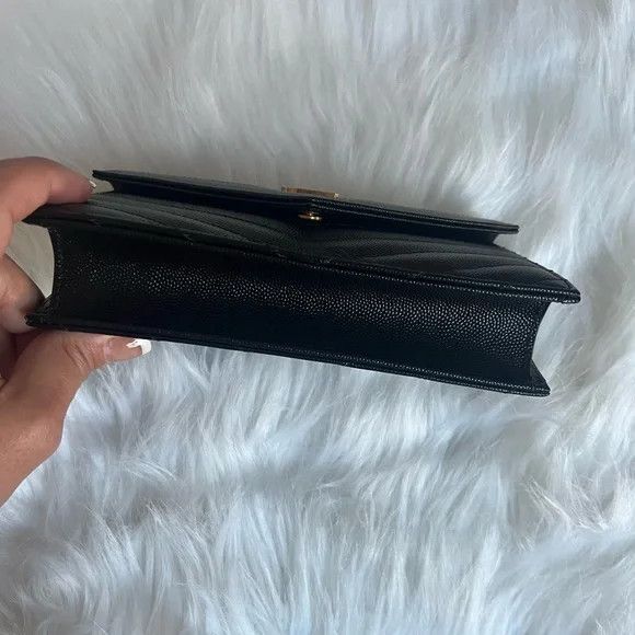 Saint Laurent Paris o1b1hav110824 Size: OS / Cassandre Chain Wallet in Black Size ONE SIZE - 3 Thumbnail