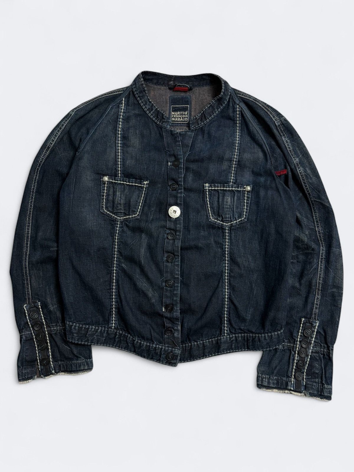 Designer × Marithe + Francois Girbaud × Vintage Marithe Francois Girbaud Denim Jacket Size M / US 6-8 / IT 42-44 - 1 Thumbnail