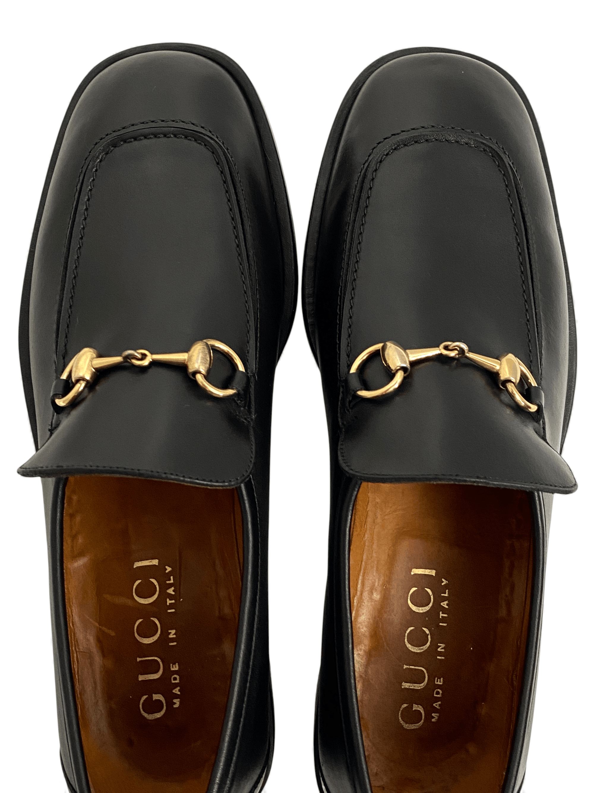 Gucci Gucci Horsebit GG Classic Dress Black Leather Loafers Shoes Size US 10.5 / EU 43-44 - 6 Thumbnail