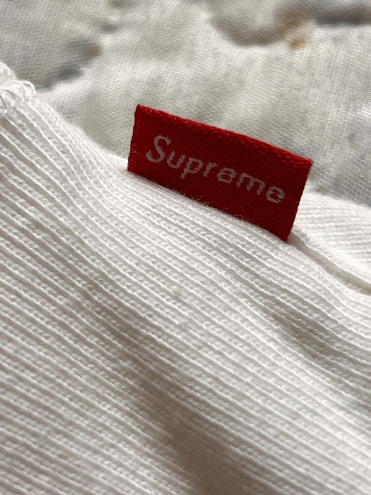 Supreme M Supreme washed box logo 25crewneck white hoodie sweatshirt Size US M / EU 48-50 / 2 - 9 Thumbnail