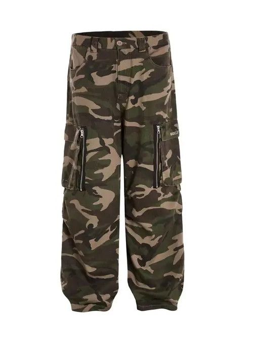 Japanese Brand Miho Camouflage High Street Vintage Loose Casual Pants Size US 30 / EU 46 - 8 Thumbnail