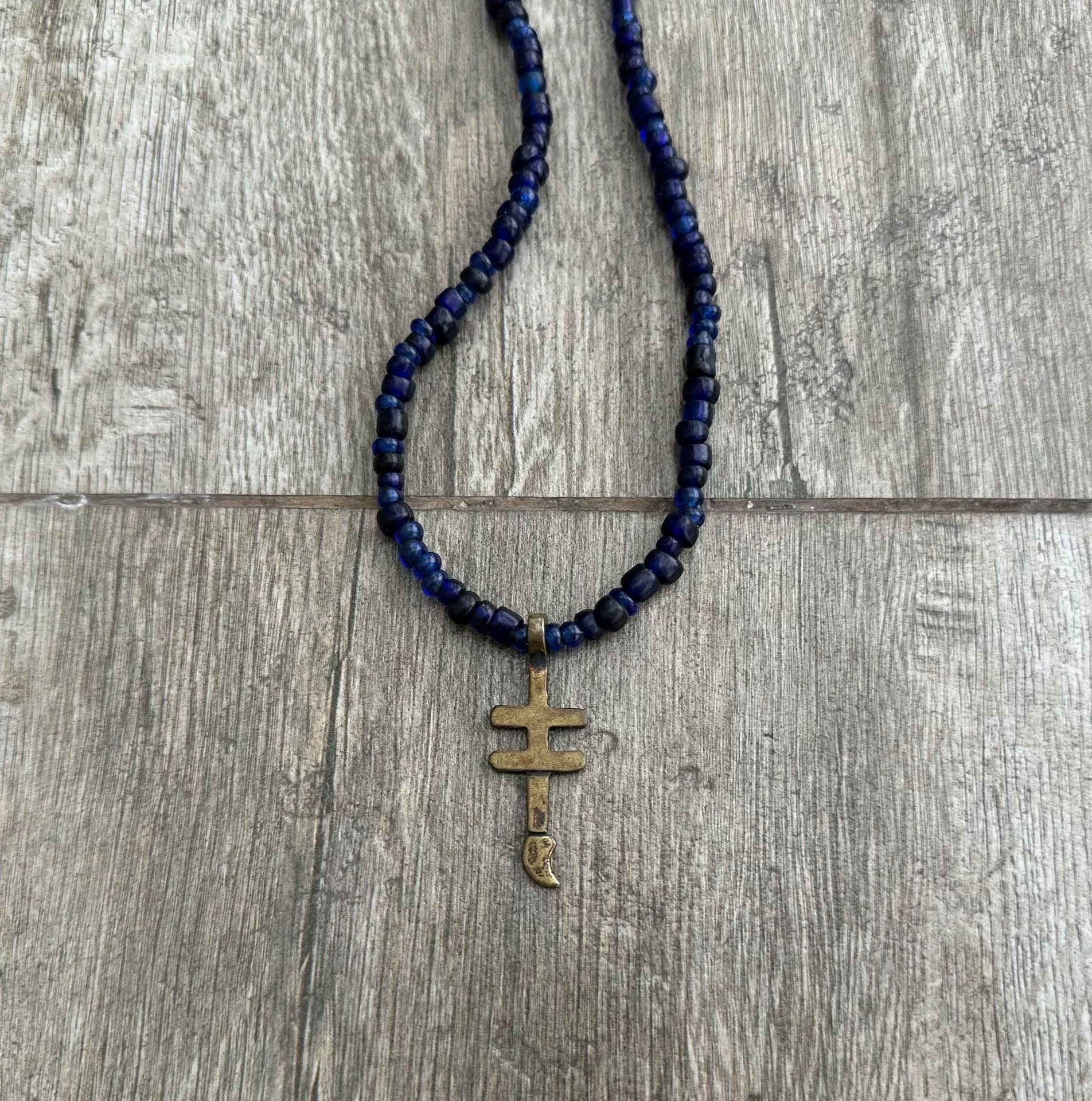 Visvim VISVIM Blue Glass Bead Necklace Size ONE SIZE - 3 Thumbnail