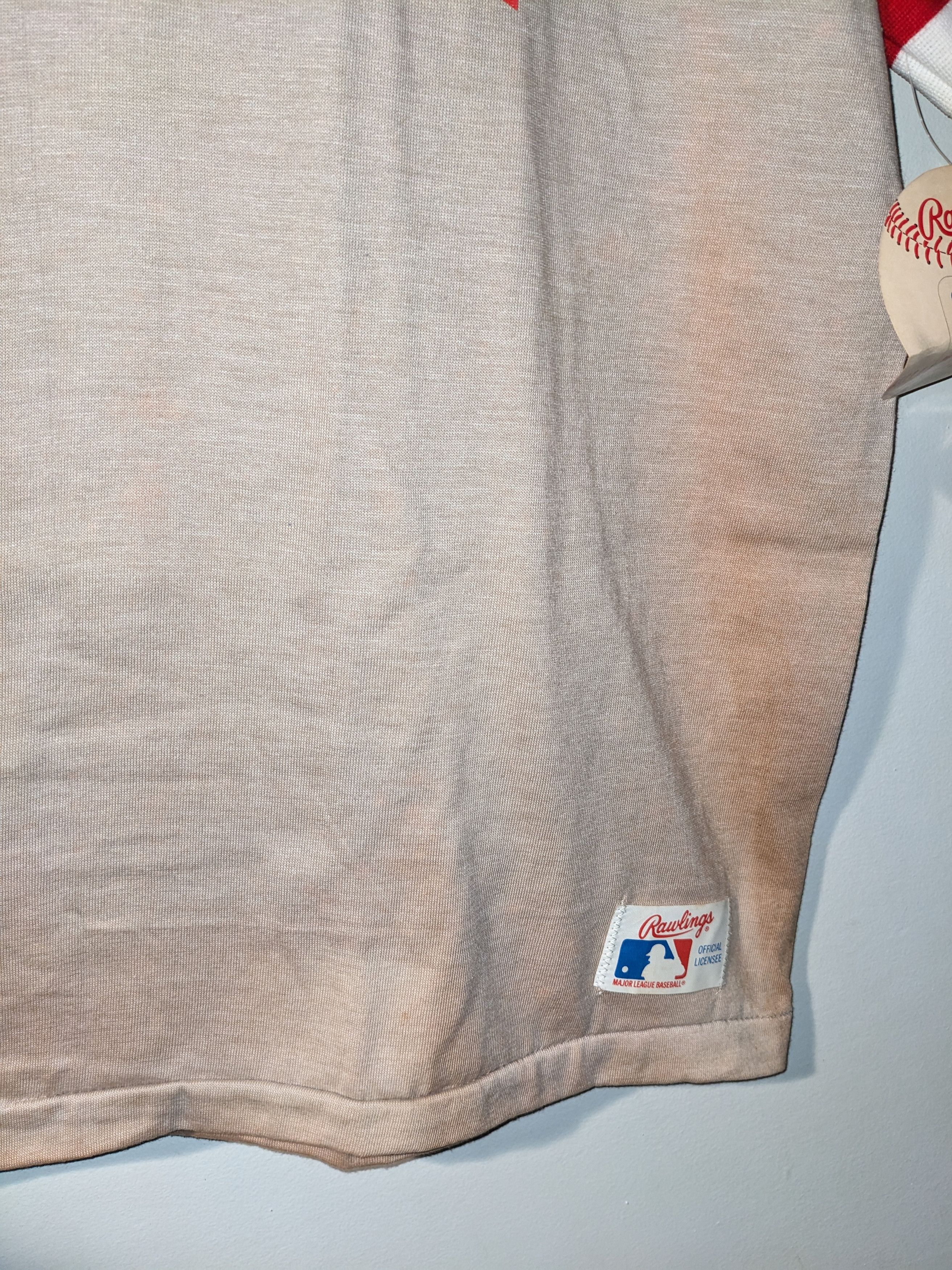 MLB × Vintage Vintage 80s Cincinnati Reds Rawlings YOUTH X-Large T-Shirt Size US XL / EU 56 / 4 - 8 Thumbnail