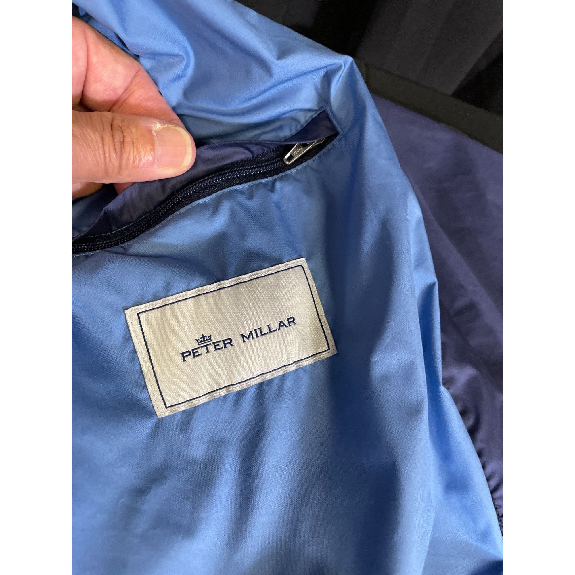 Peter Millar Peter Millar Mens Blue Full-Zip up collard jacket size XL SK Size US XL / EU 56 / 4 - 18 Thumbnail