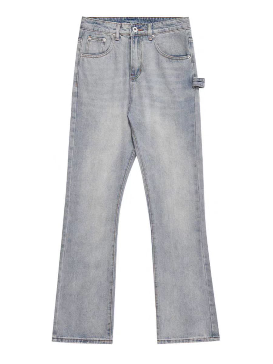 Japanese Brand × Jean Vintage street wash casual micro flare lumberjack jeans Size US 32 / EU 48 - 5 Thumbnail